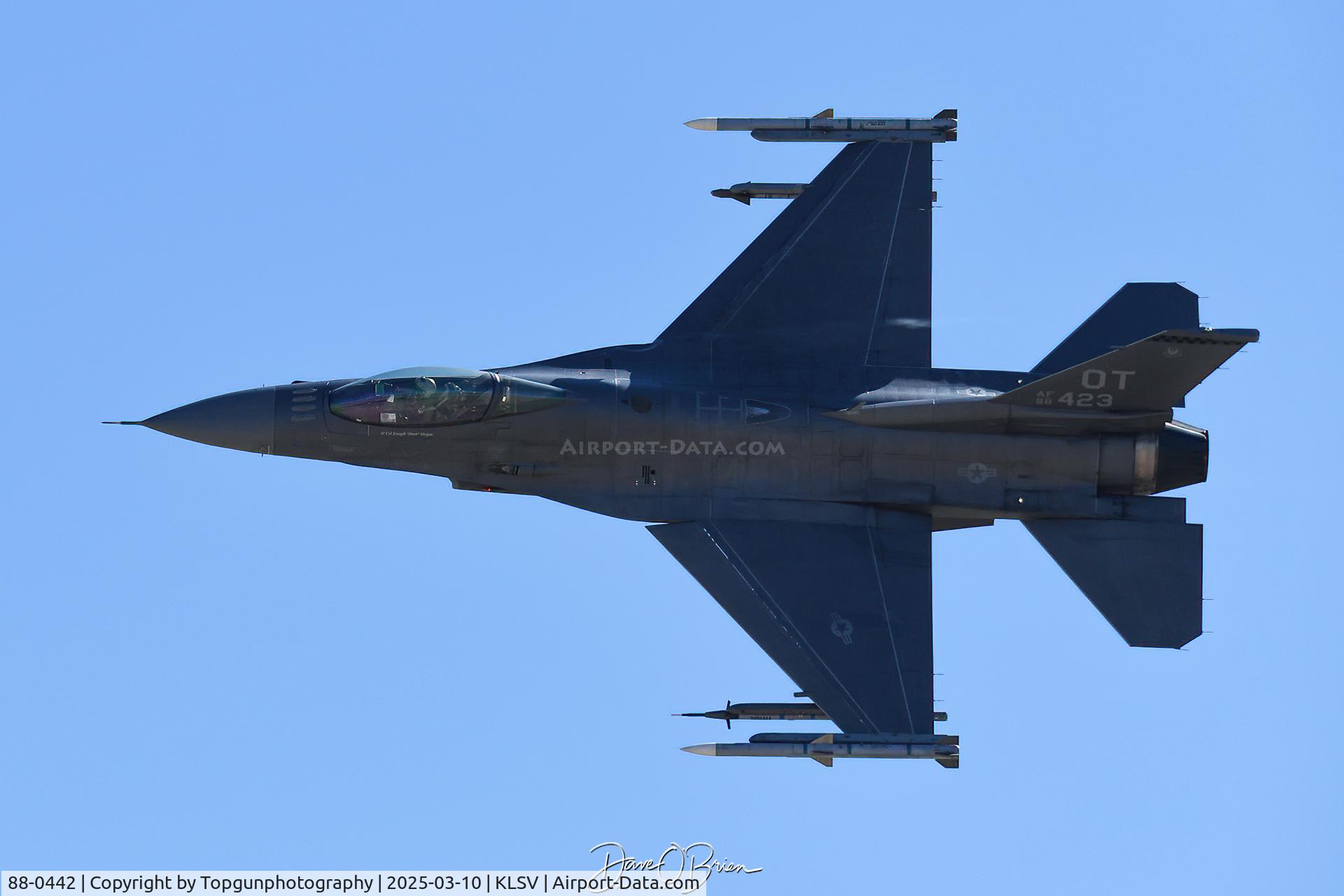 88-0442, 1989 General Dynamics F-16C Fighting Falcon C/N 5C-584, 422nd TES