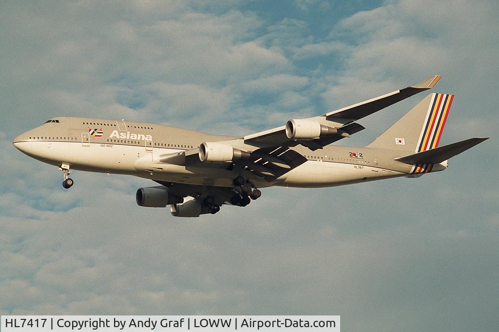 HL7417, 1993 Boeing 747-48EM(BDSF) C/N 25779, Asiana 747-400