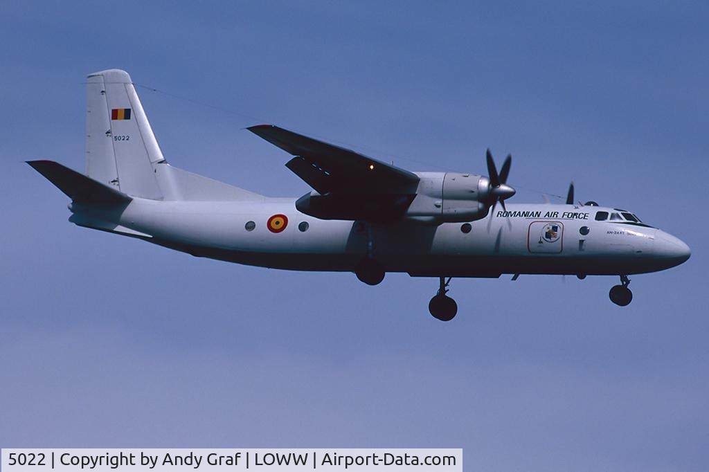 5022, Antonov An-24RT C/N 1025022, Romania Air Force AN24