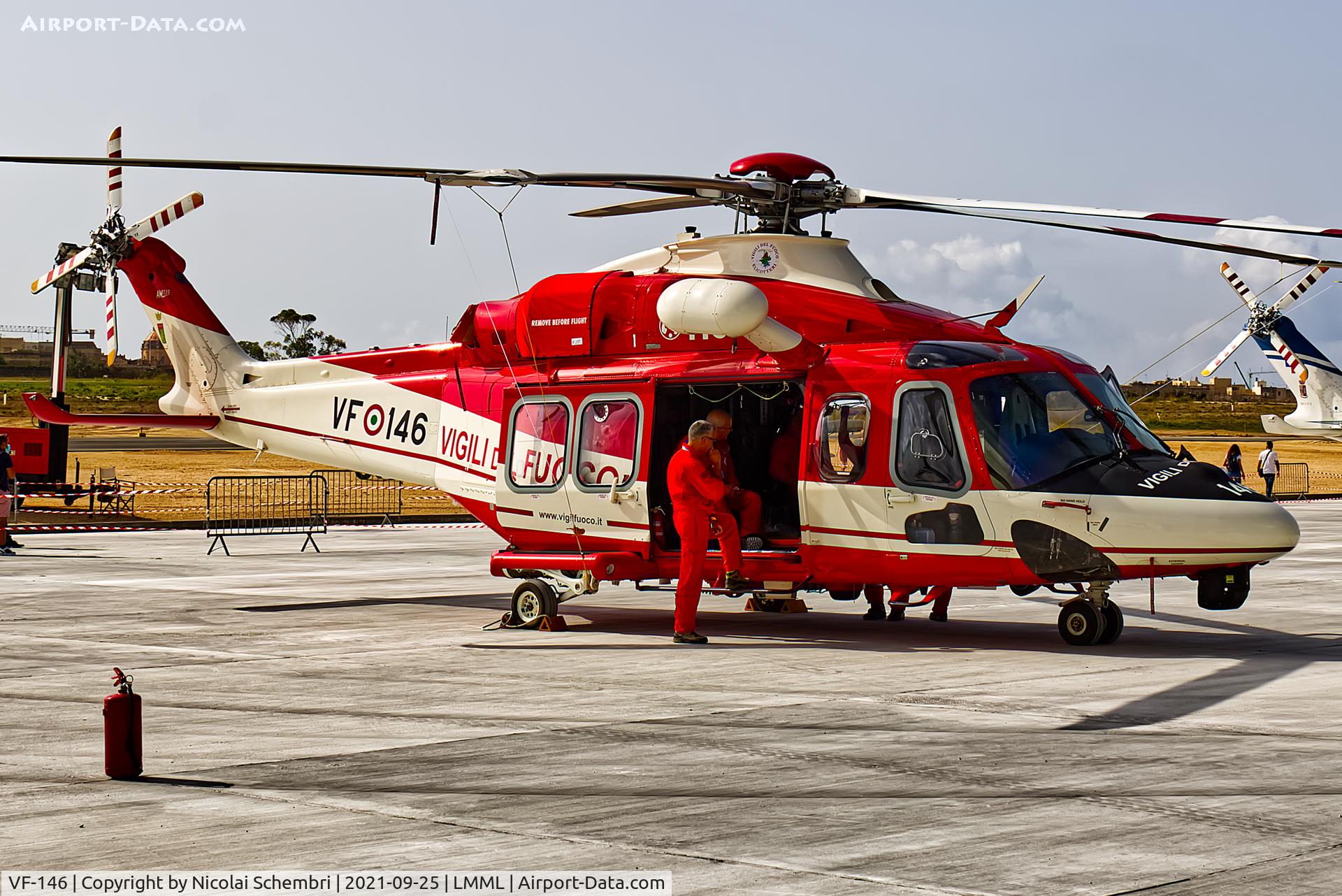 VF-146, AgustaWestland AW-139 C/N 31909, Static display at the Malta International Airshow 2021.