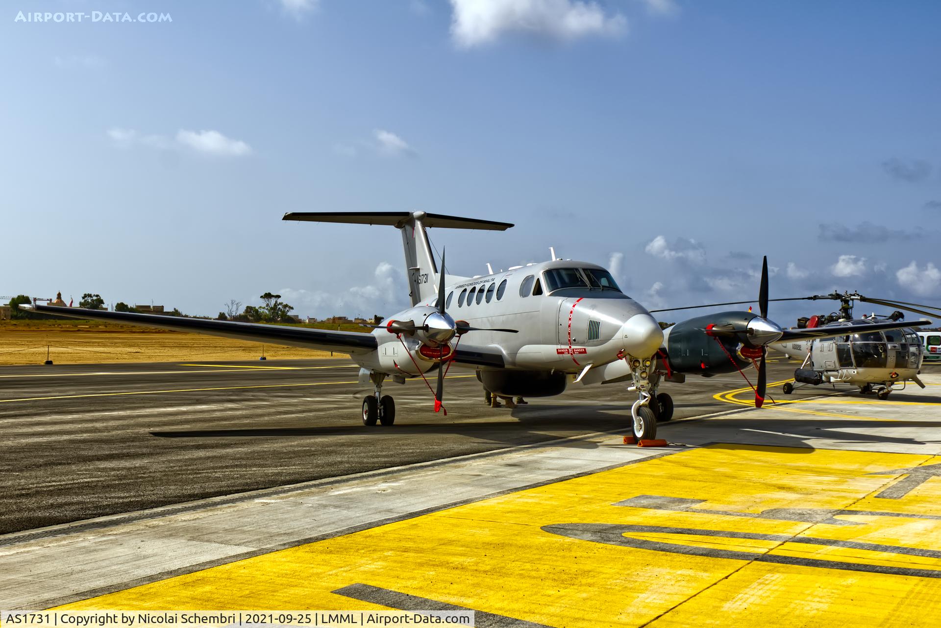 AS1731, 2015 Beechcraft B200GT C/N BY-249, Static display at the Malta International Airshow 2021.
