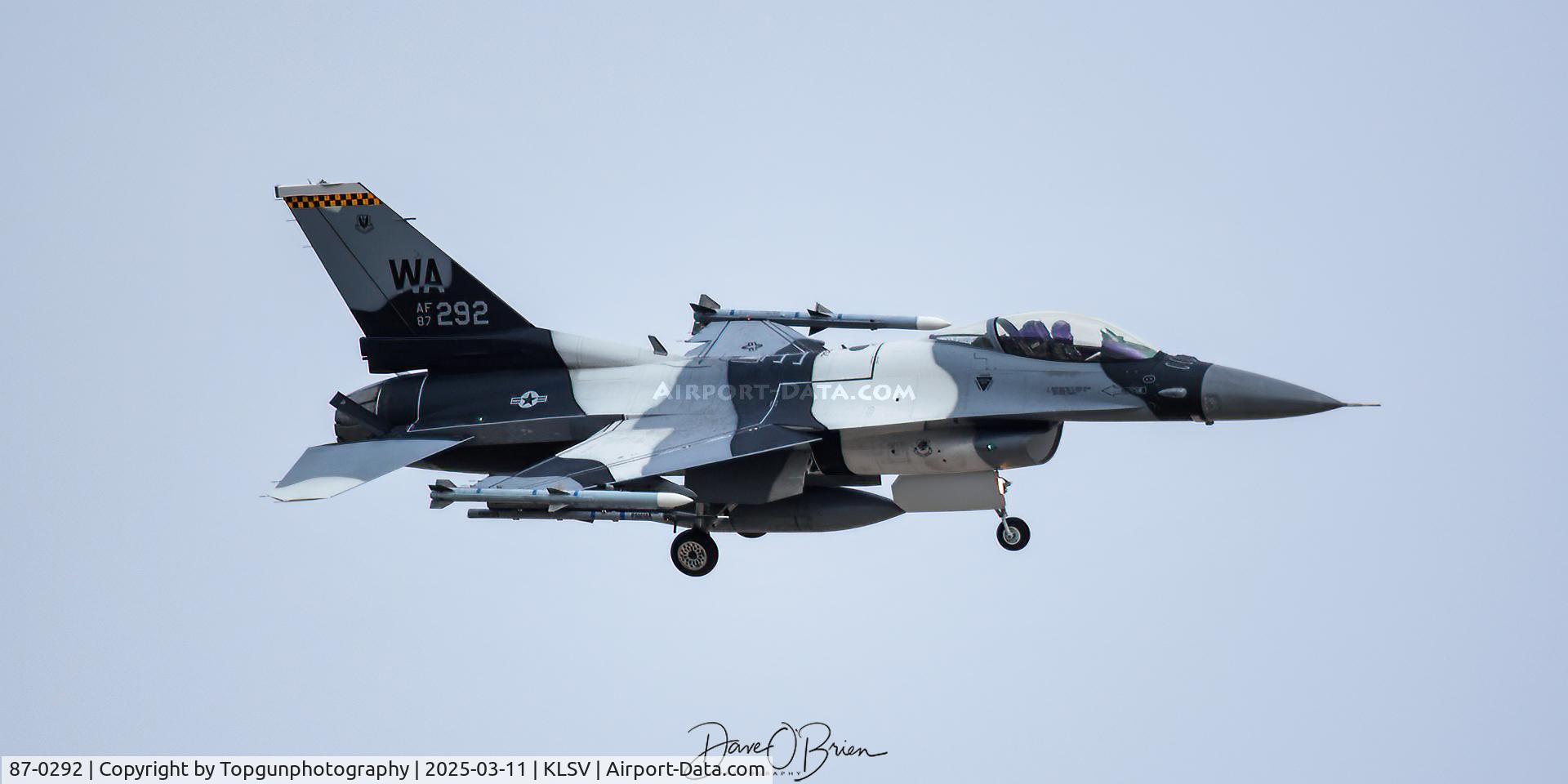 87-0292, 1988 General Dynamics F-16C Fighting Falcon C/N 5C-553, MIG31 returns from the 2nd day of RF25-2