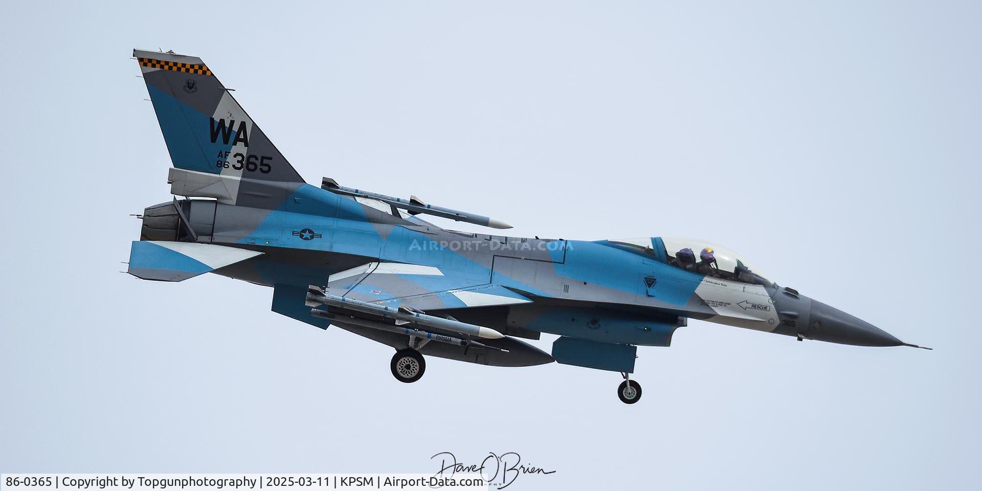 86-0365, 1986 General Dynamics F-16C C/N 5C-471, MIG32