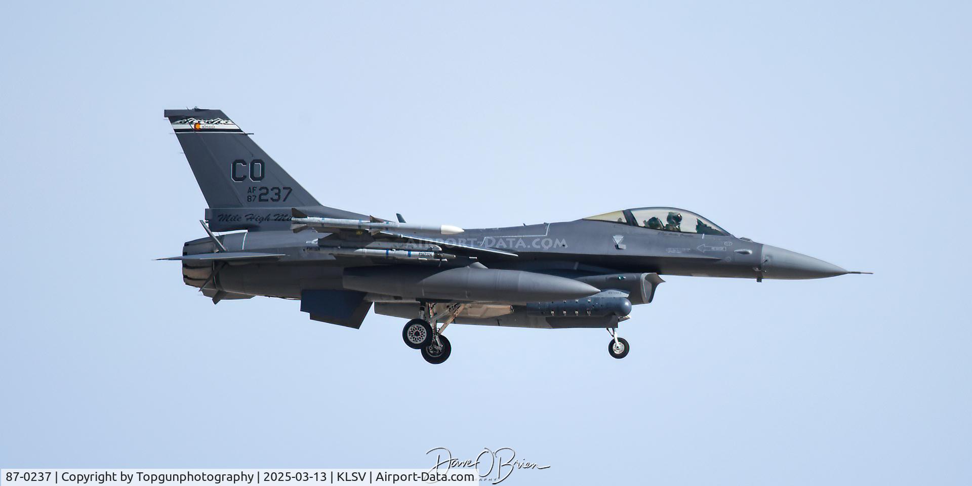 87-0237, 1987 Lockheed Martin F-16C Fighting Falcon C/N 5C-498, COBRA33