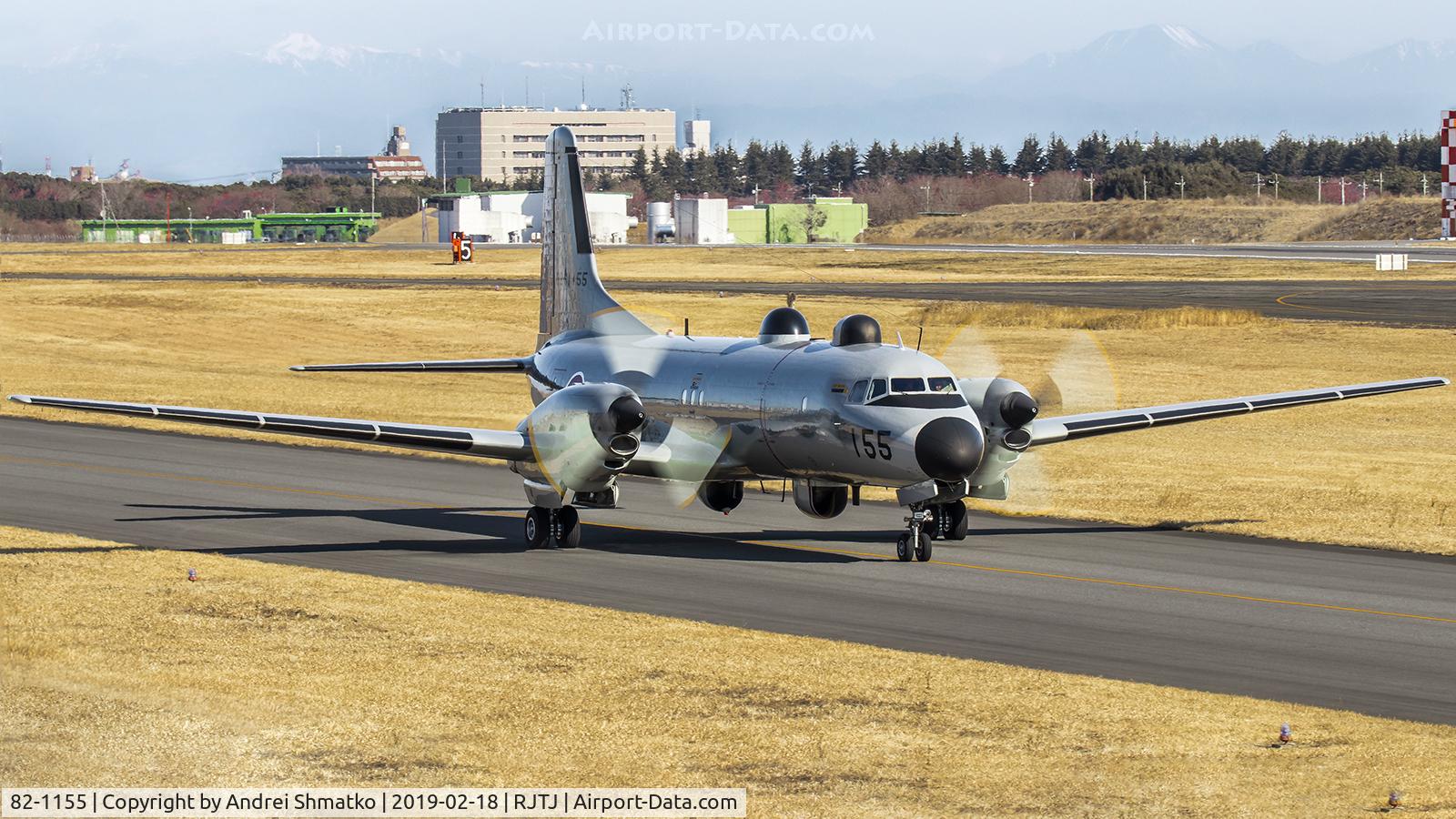 82-1155, NAMC YS-11A-305EB C/N 2074, Preparing for routine mission.
