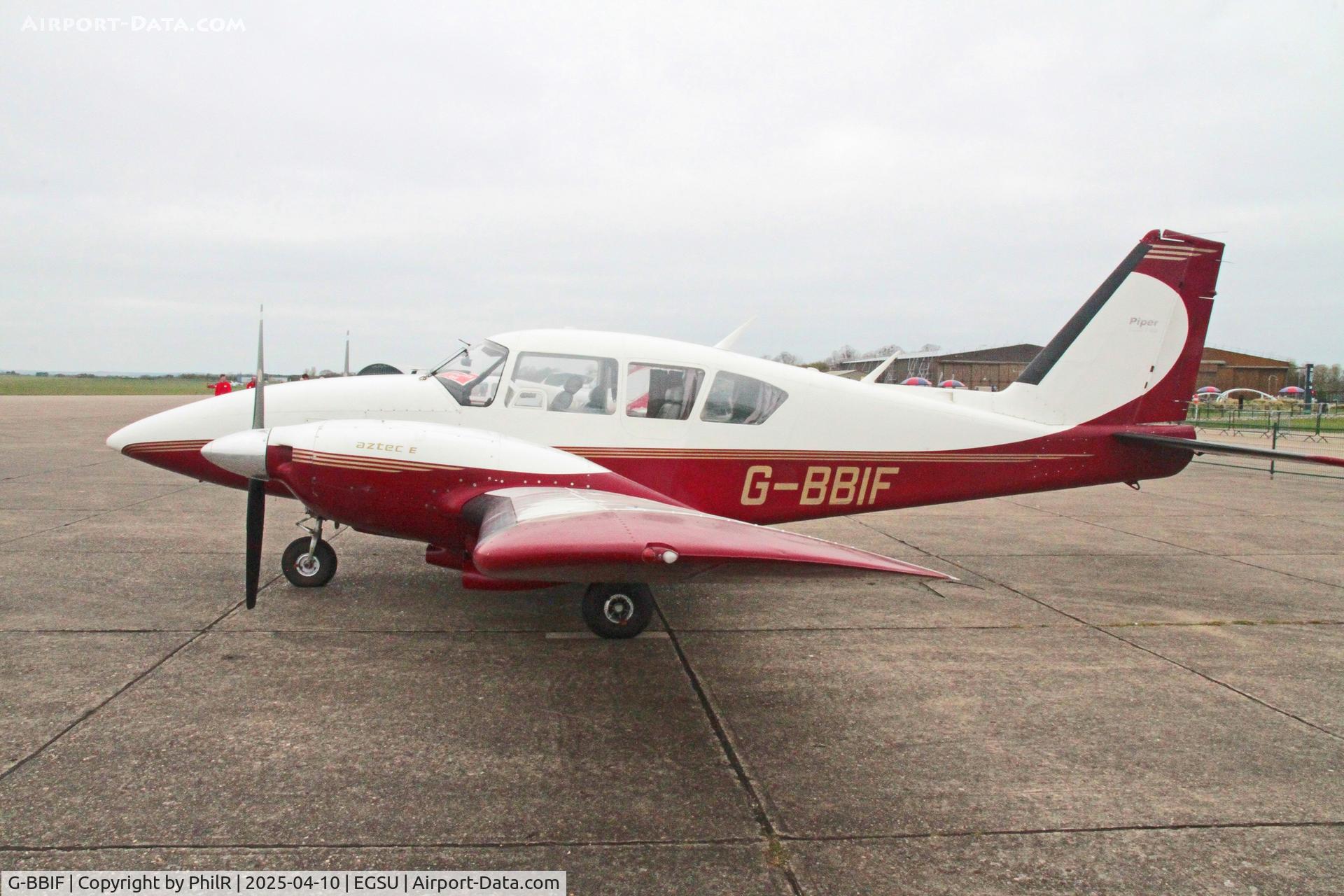 G-BBIF, 1973 Piper PA-23-250 Aztec E C/N 27-7305234, G-BBIF 1973 Piper PA-23-250 Aztec Duxford 