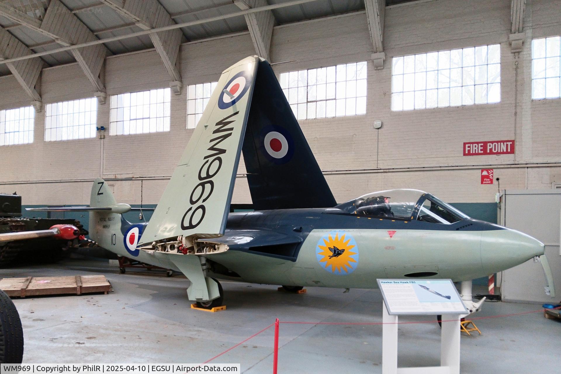 WM969, 1954 Hawker Sea Hawk FB.5 C/N 6007, WM969 1954 Hawker Sea Hawk FB5 RN Duxford