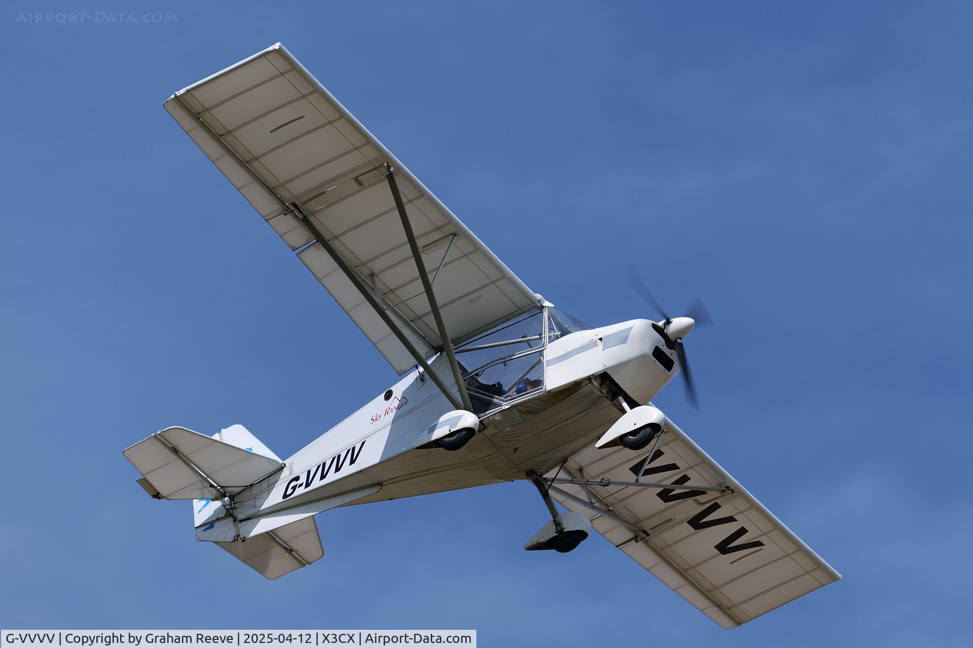 G-VVVV, 2005 Best Off Skyranger 912(2) C/N BMAA/HB/427, Departing from Northrepps.