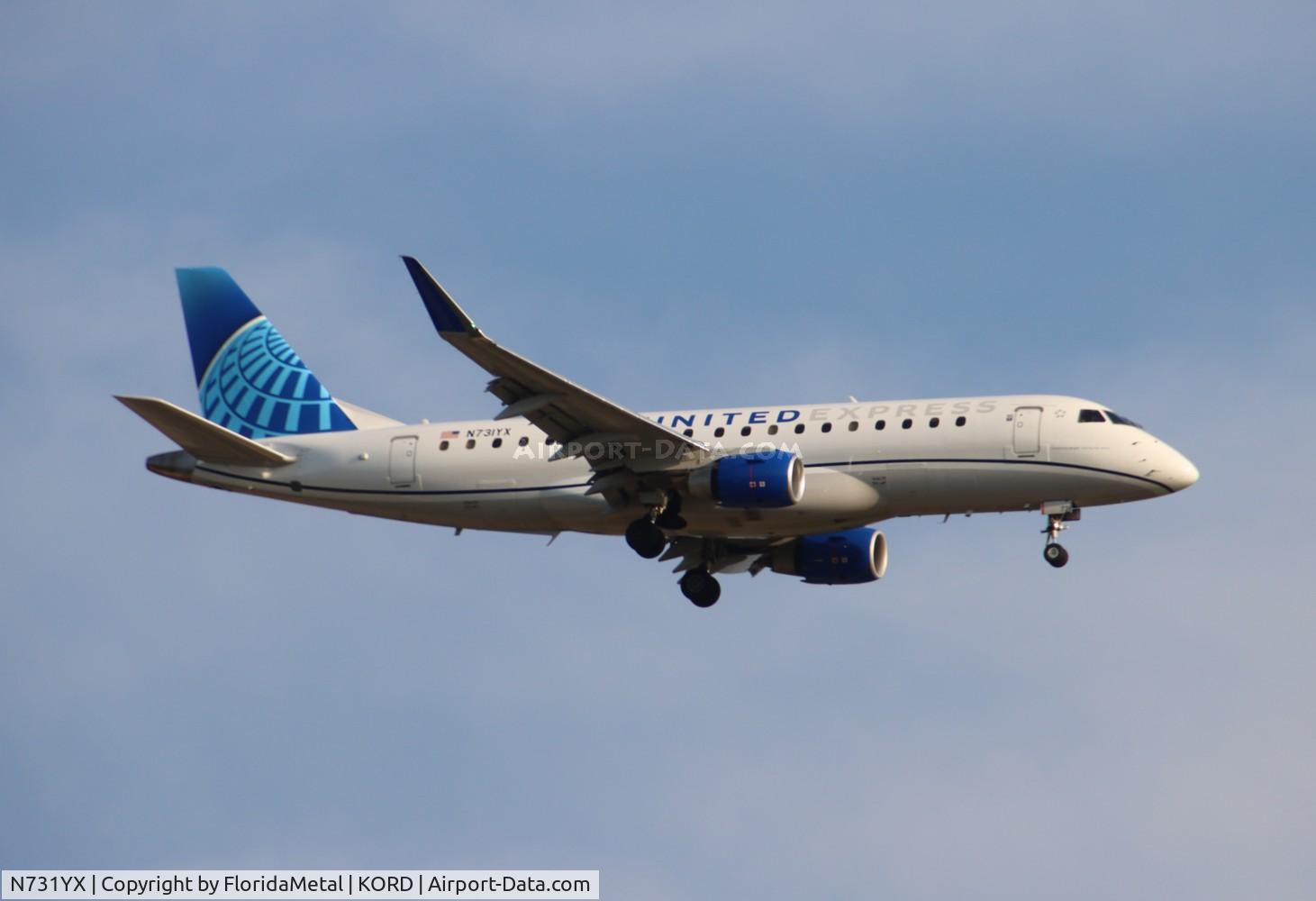 N731YX, 2015 Embraer 175LR (ERJ-170-200LR) C/N 17000520, RPA/UE E175 nc zx gsp-ord