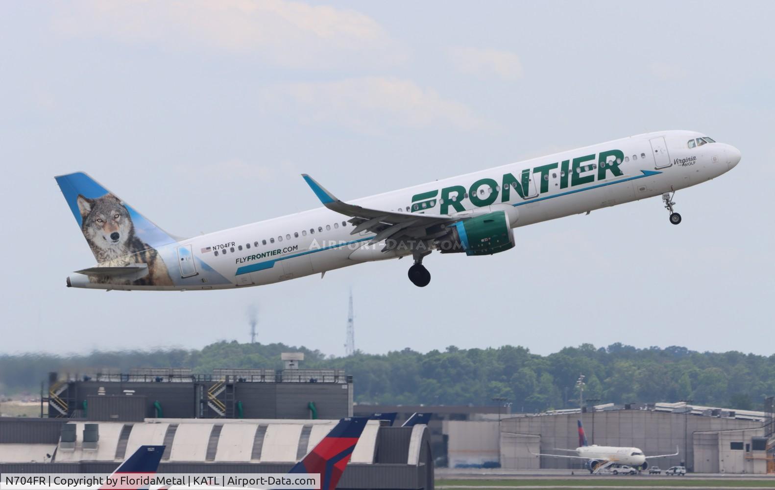 N704FR, 2015 Airbus A321-211 C/N 6845, FFT A321 Virginia zx atl-den