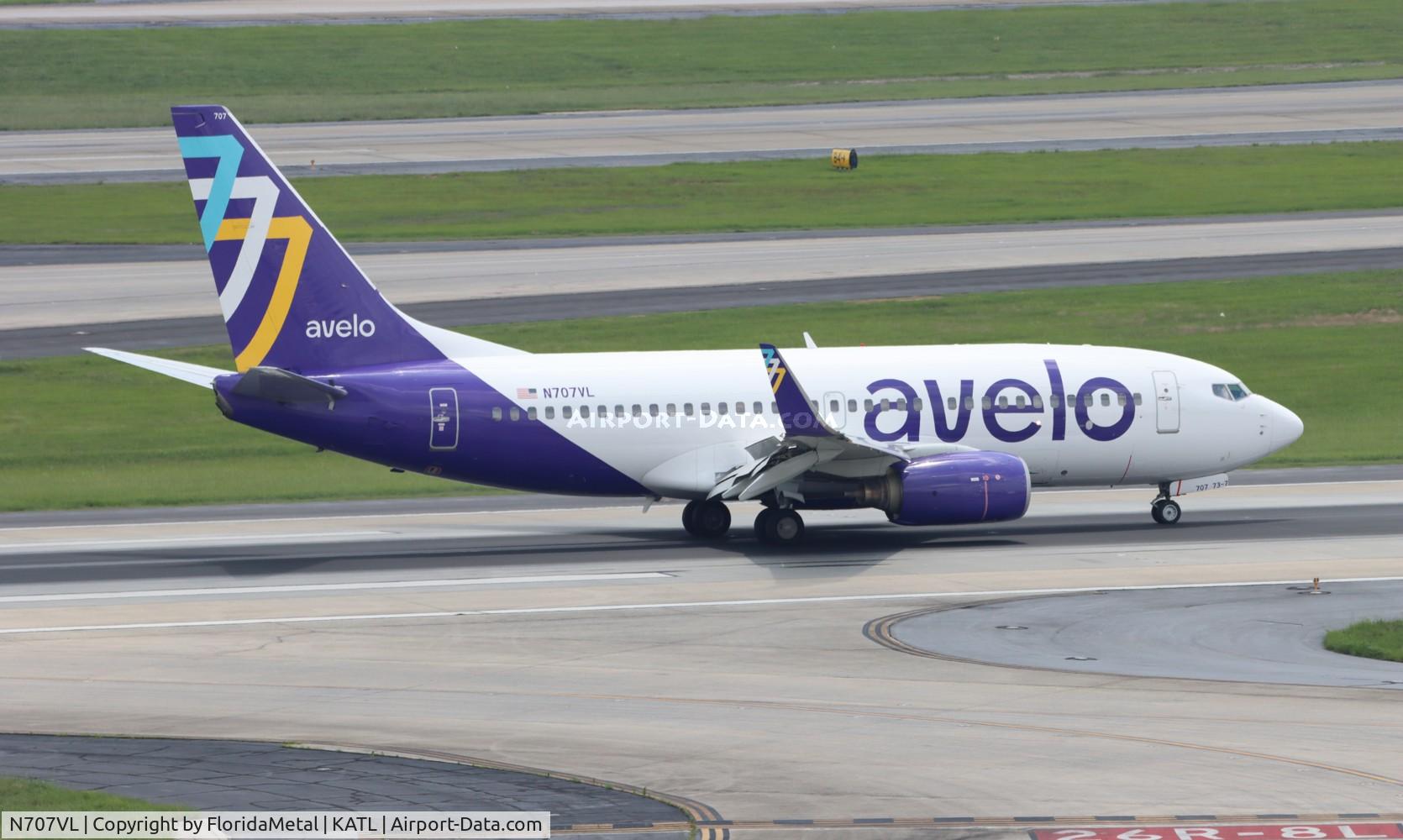 N707VL, 2008 Boeing 737-7H4 C/N 29843, VXP 737 zx hvn-atl