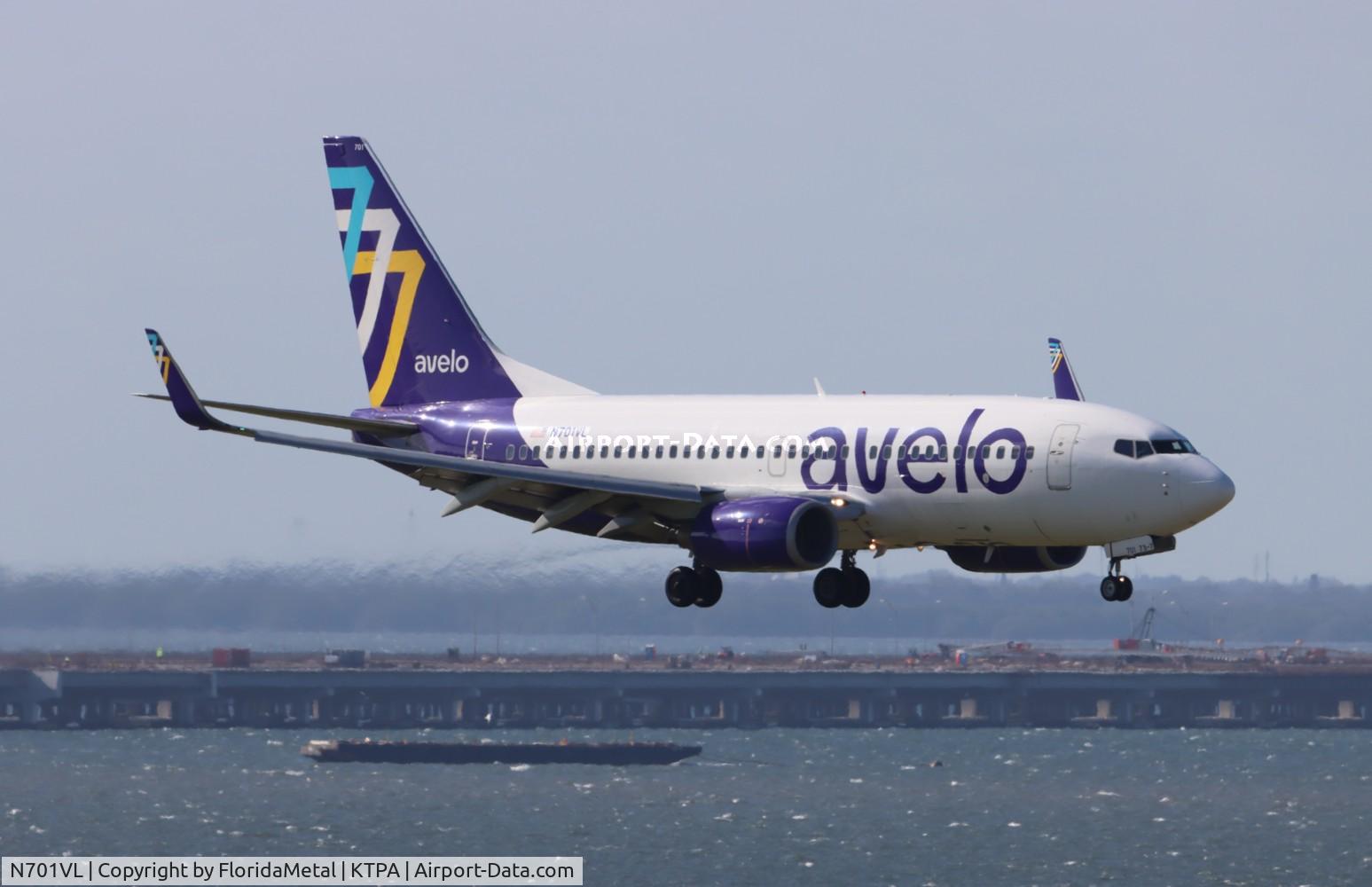 N701VL, 2008 Boeing 737-7H4 C/N 36617, VXP 737 zx hvn-tpa