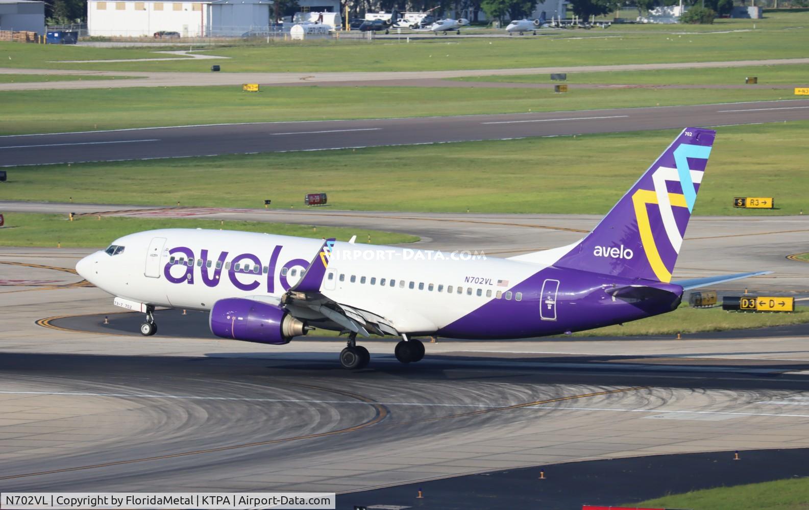 N702VL, 2008 Boeing 737-7H4 C/N 36623, VXP 737 zx hvn-tpa