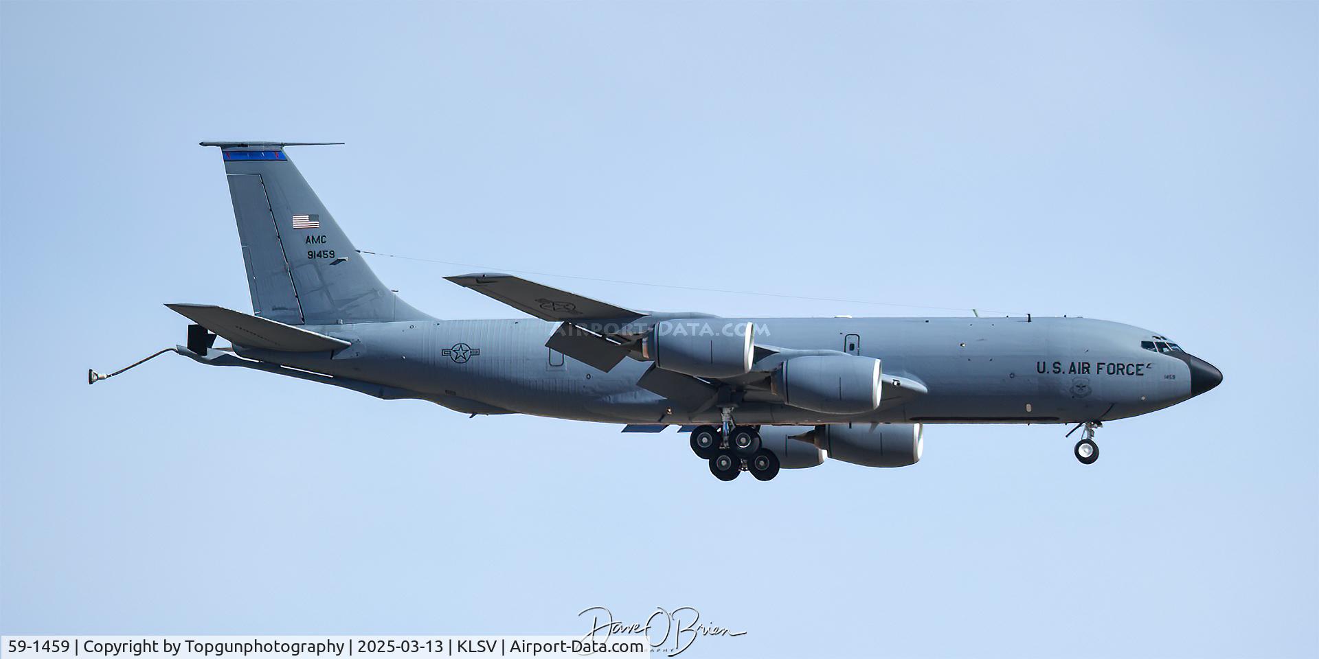 59-1459, 1959 Boeing KC-135R Stratotanker C/N 17947, SILVER26 returning after topping off the Hornets in Red Flag25-2