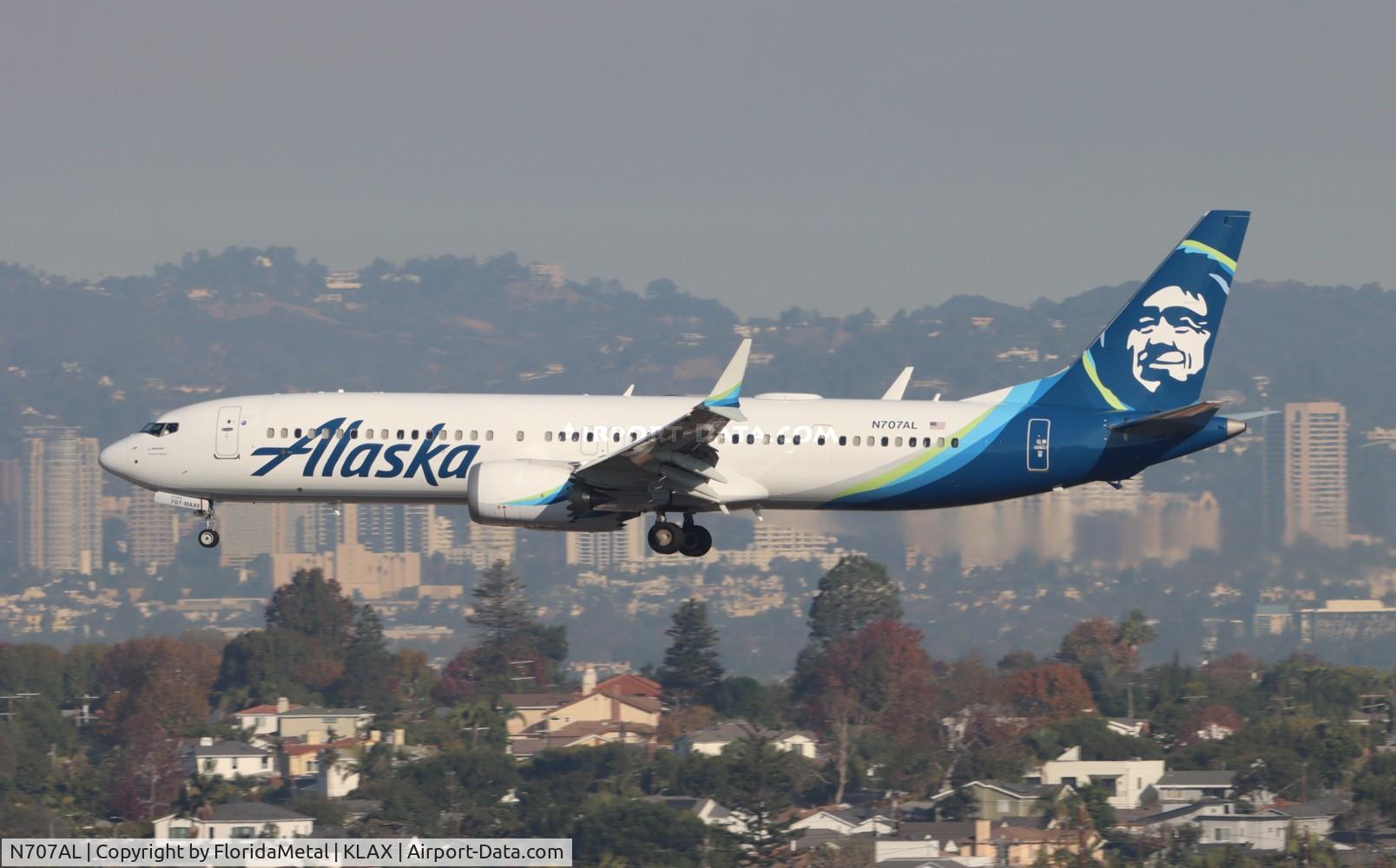 N707AL, 2023 Boeing 737-9 MAX C/N 67503, ASA 739 zx sea-lax
