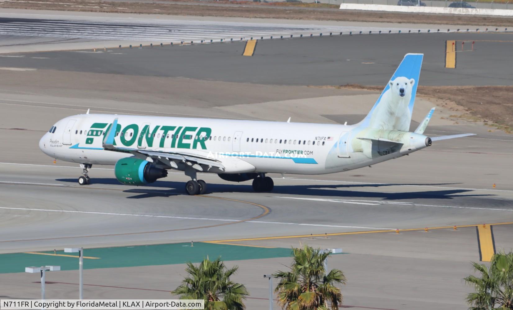 N711FR, 2016 Airbus A321-211 C/N 7184, FFT A321 Powder zx lax-den