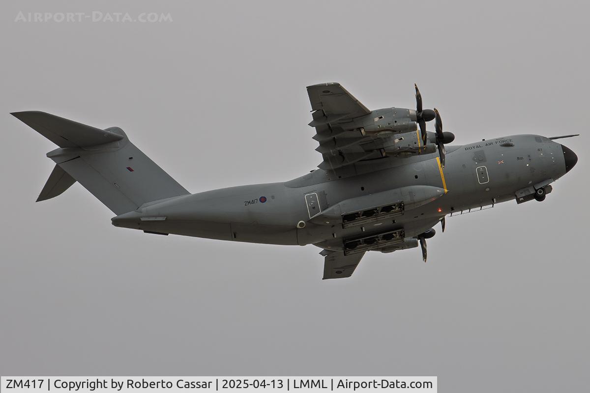 ZM417, 2017 Airbus A400M Atlas C.1 C/N 060, Runway 13