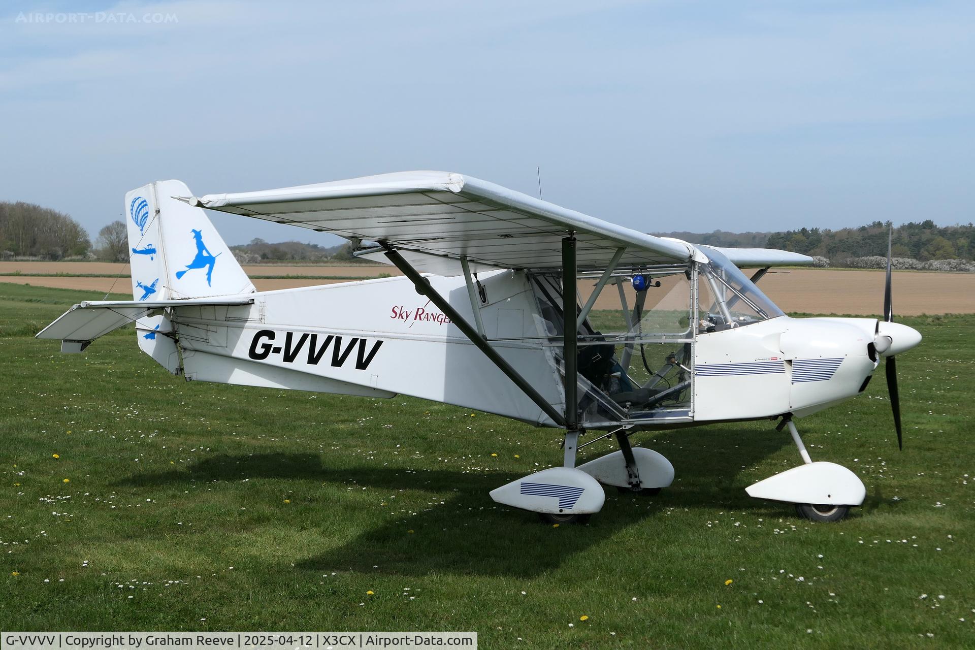 G-VVVV, 2005 Best Off Skyranger 912(2) C/N BMAA/HB/427, Parked at Northrepps.