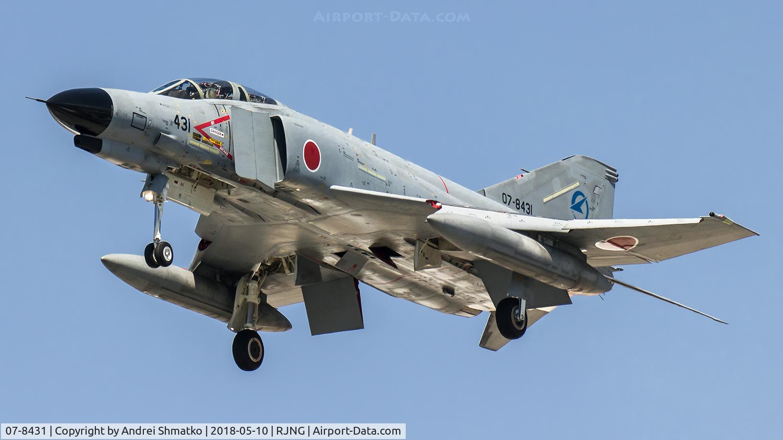 07-8431, Mitsubishi F-4EJ Kai Phantom II C/N M131, Training flight.