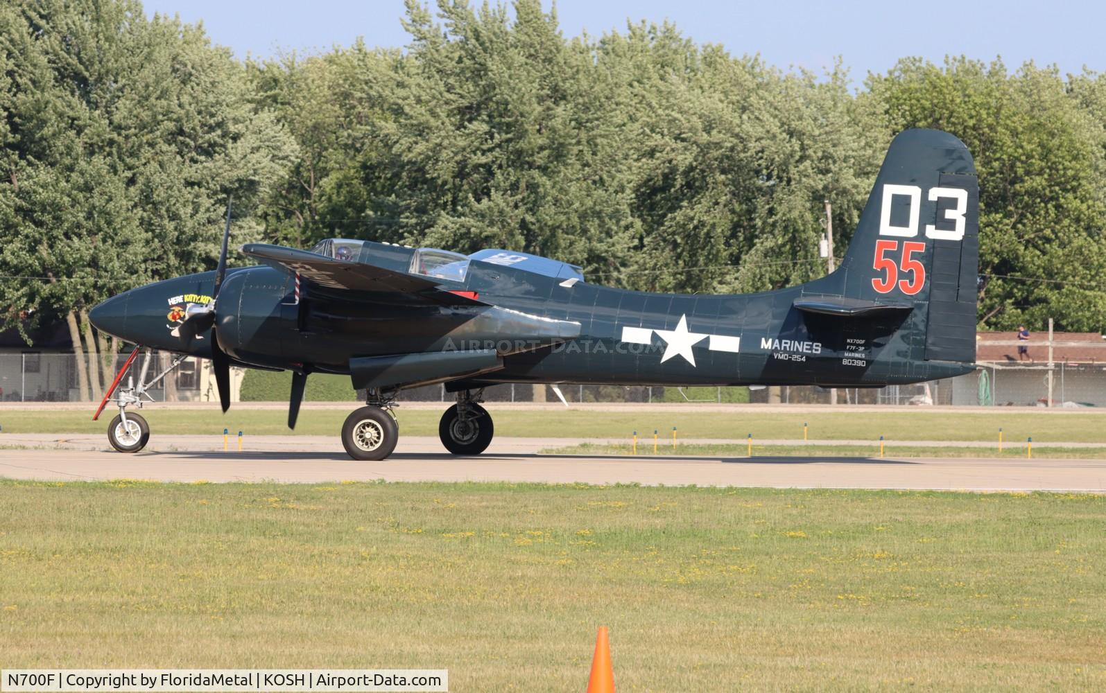 N700F, 1945 Grumman F7F-3 Tigercat C/N C.132, F7f zx