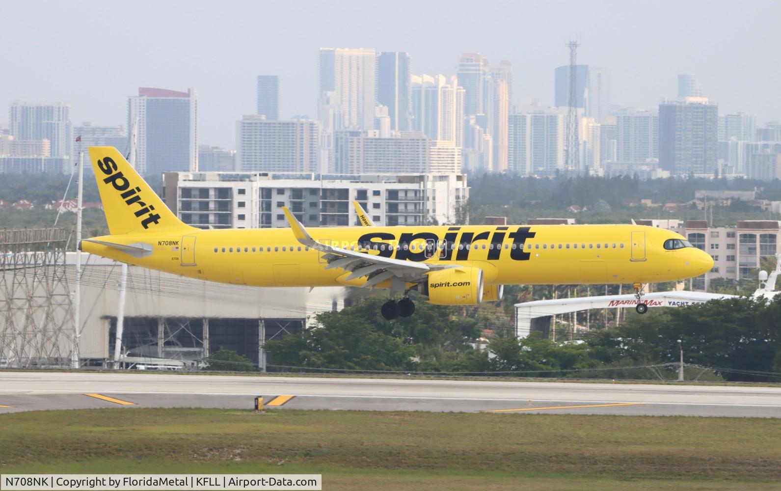 N708NK, 2023 Airbus A321-271NX C/N 11605, NKS A321N zx sxm-fll