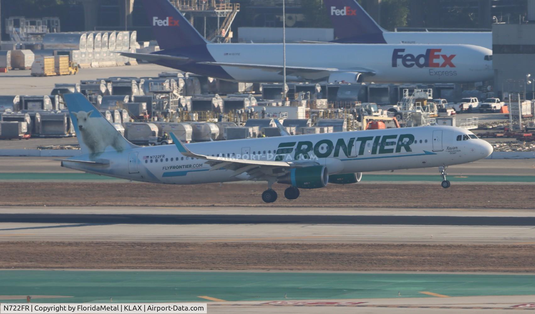 N722FR, 2018 Airbus A321-211 C/N 8579, FFT A321 Xavier zx den-lax