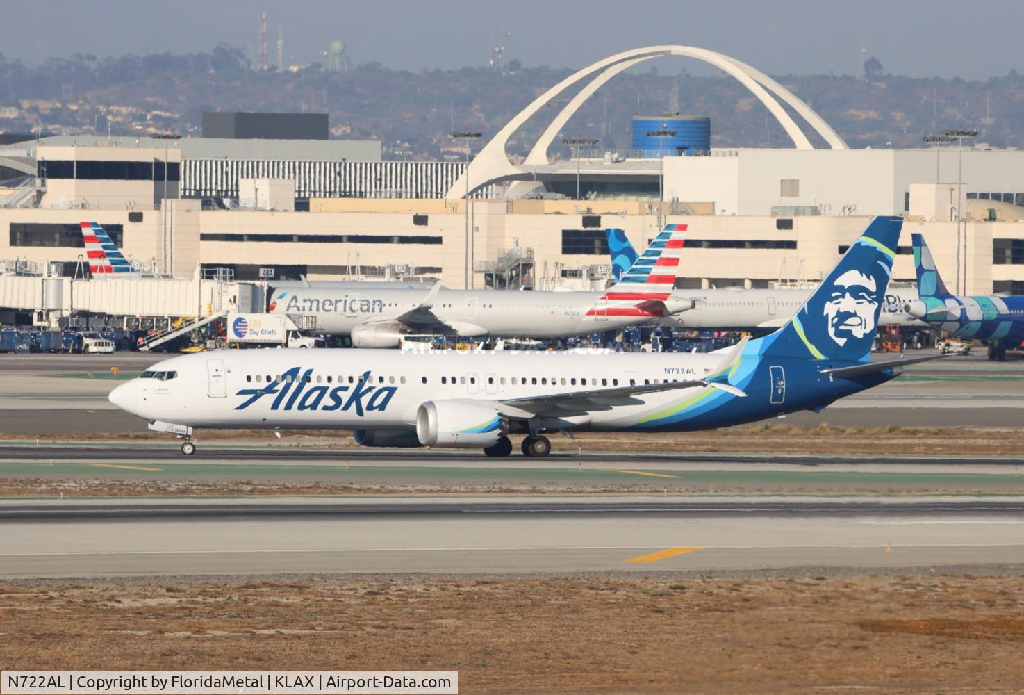N722AL, 2024 Boeing 737-9 MAX C/N 67809, ASA 737-9 zx lir, mrlb-lax