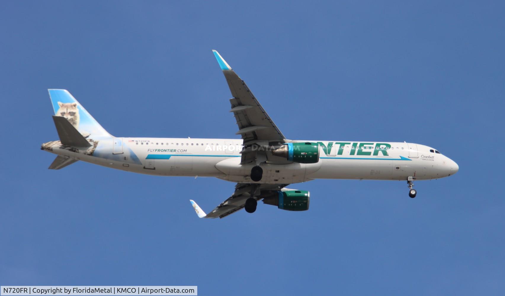 N720FR, 2017 Airbus A321-211 C/N 7852, FFT A321 Crockett zx sju-mco