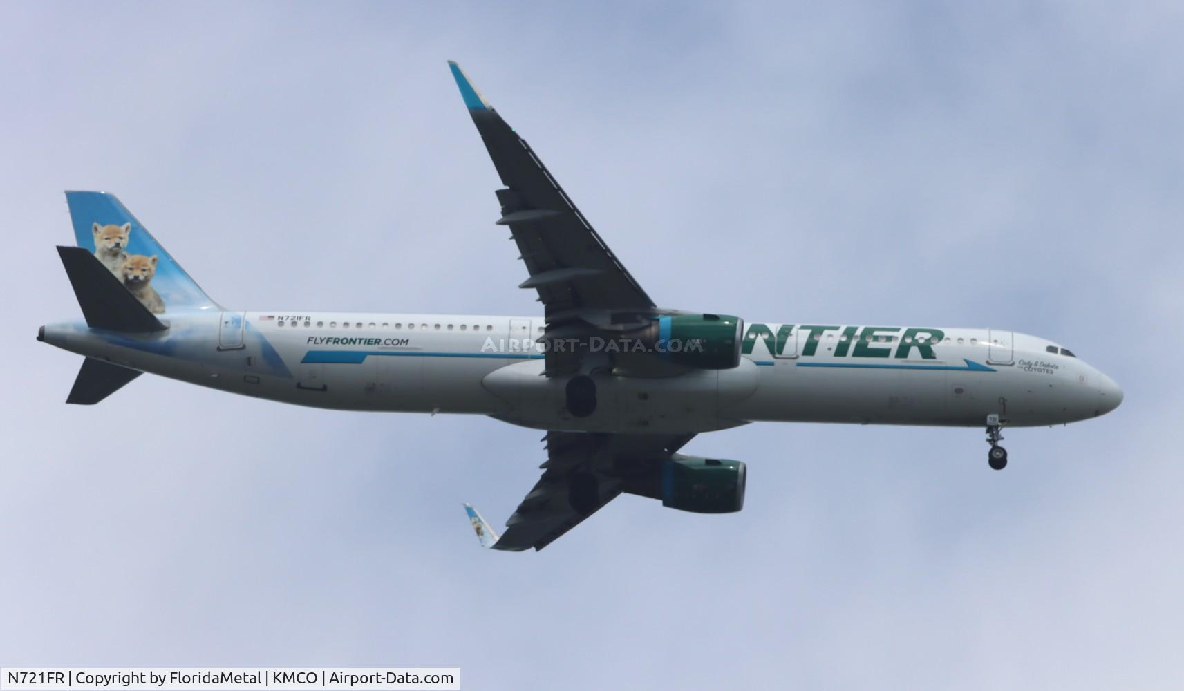 N721FR, 2017 Airbus A321-211 C/N 7884, FFT A321 Cody and Dakota zx clt-mco