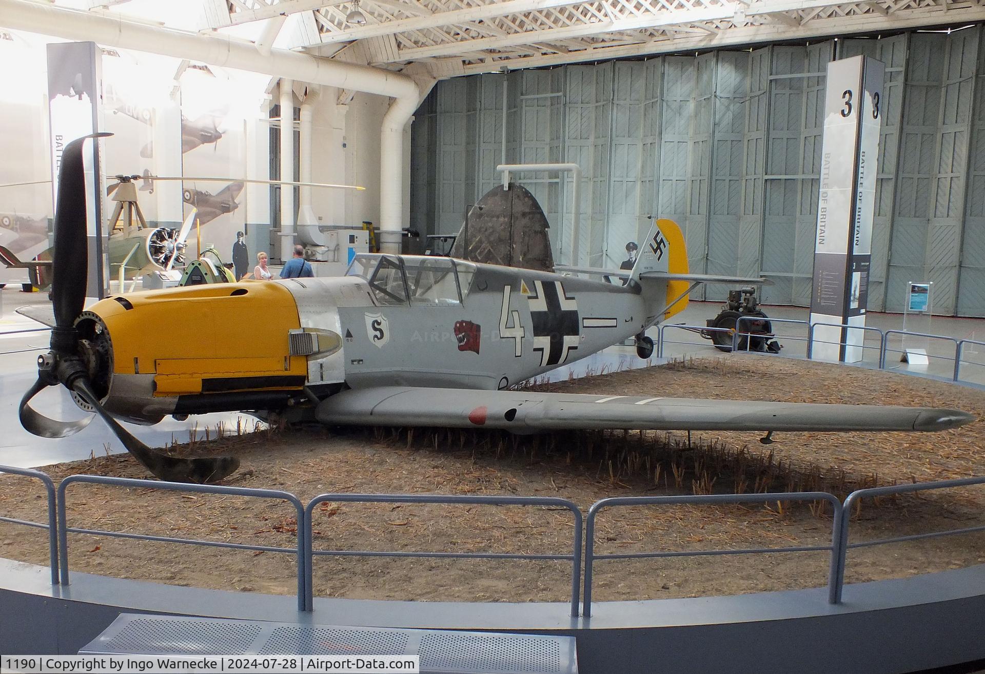 1190, Messerschmitt Bf-109E-3 C/N 1190, Messerschmitt Bf 109E-3 at the IWM and other collections, Duxford