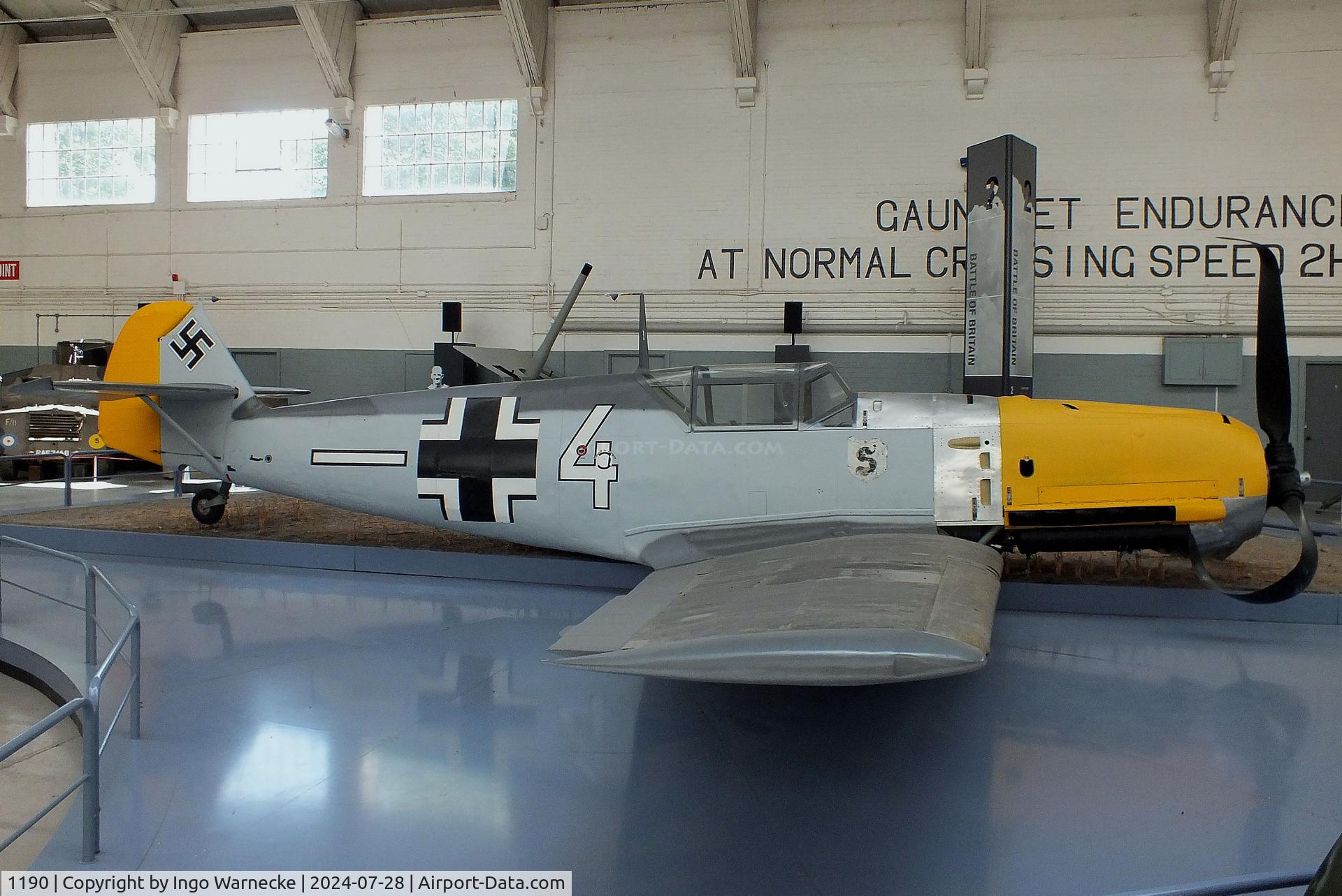 1190, Messerschmitt Bf-109E-3 C/N 1190, Messerschmitt Bf 109E-3 at the IWM and other collections, Duxford