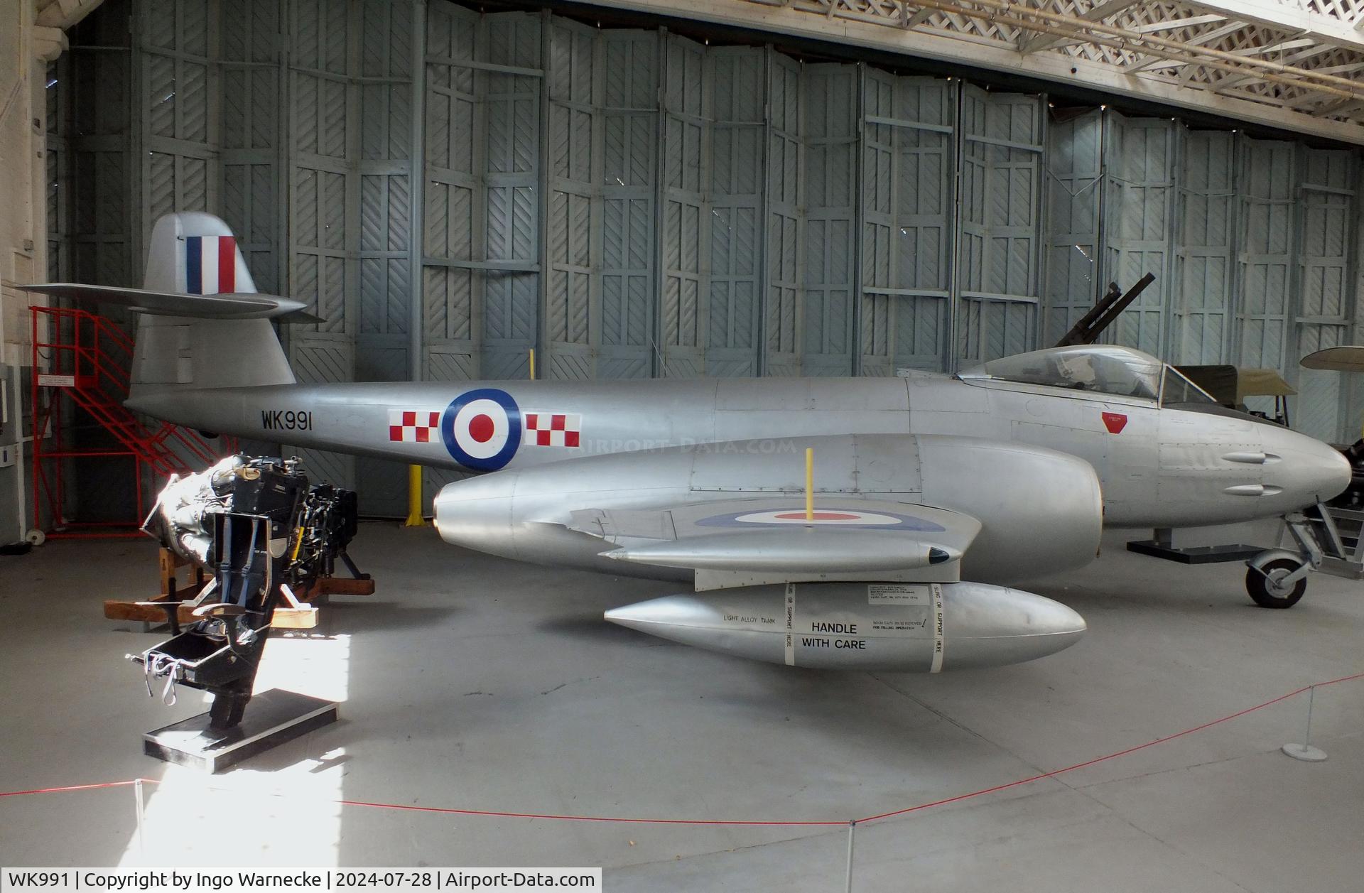 WK991, Gloster Meteor F.8 C/N Not found Wk991, Gloster Meteor F8 at the IWM and other collections, Duxford