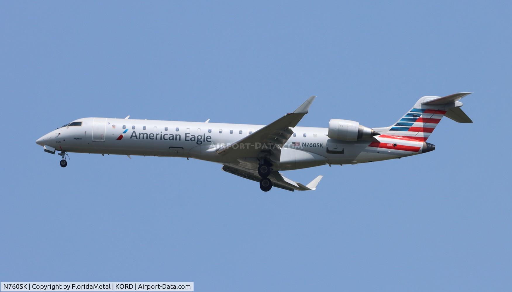 N760SK, 2005 Bombardier CRJ-701ER (CL-600-2C10) Regional Jet C/N 10223, SKW/AE CR7 zx bna-ord