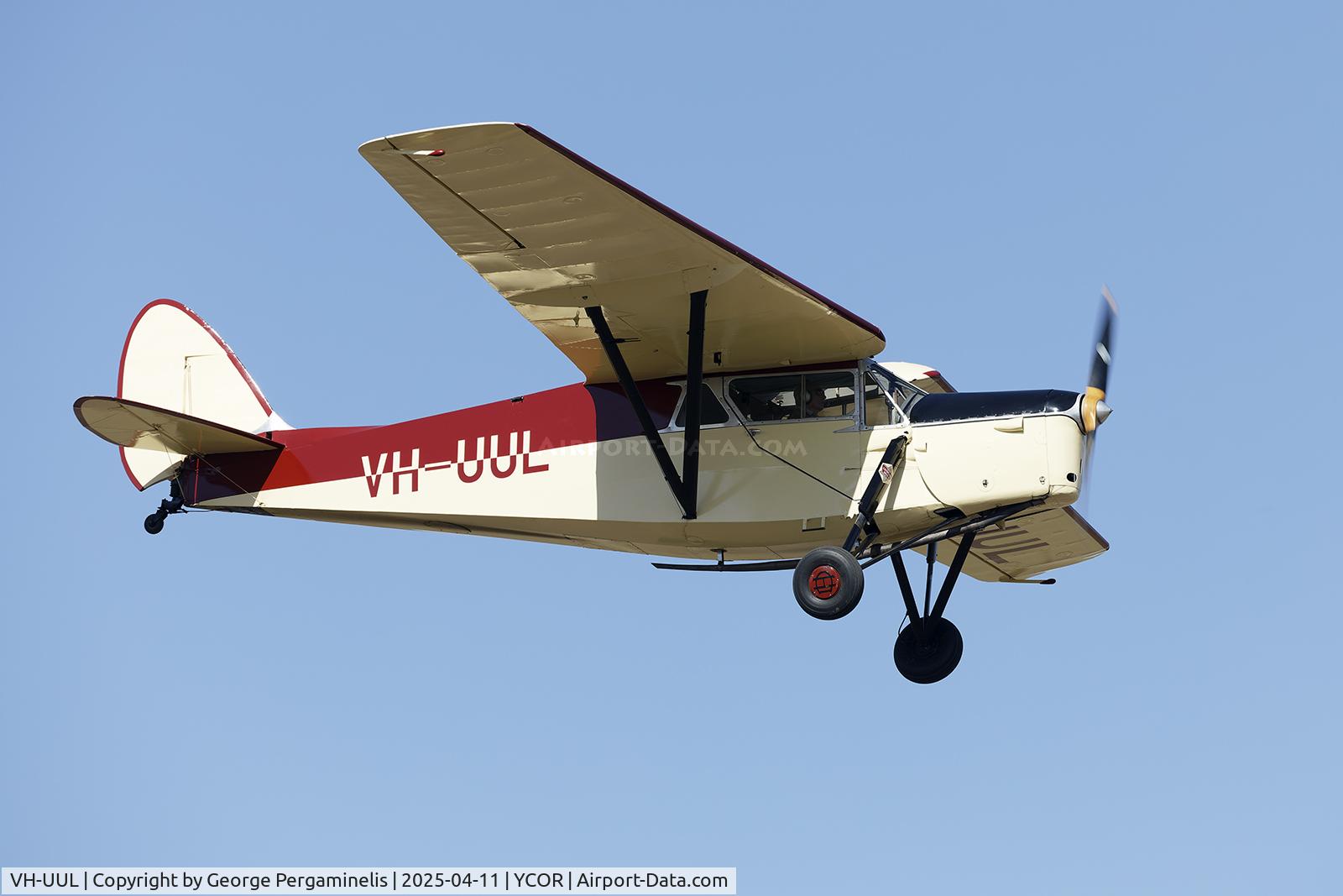 VH-UUL, 1935 De Havilland DH.85 Leopard Moth C/N 7111, Antique Aeroplane Association of Australia National Fly-in 2025.