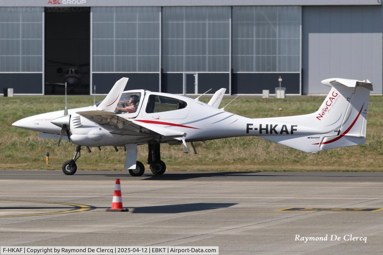 F-HKAF, Diamond DA-42 Twin Star C/N 42.226, At Kortrijk Airport.