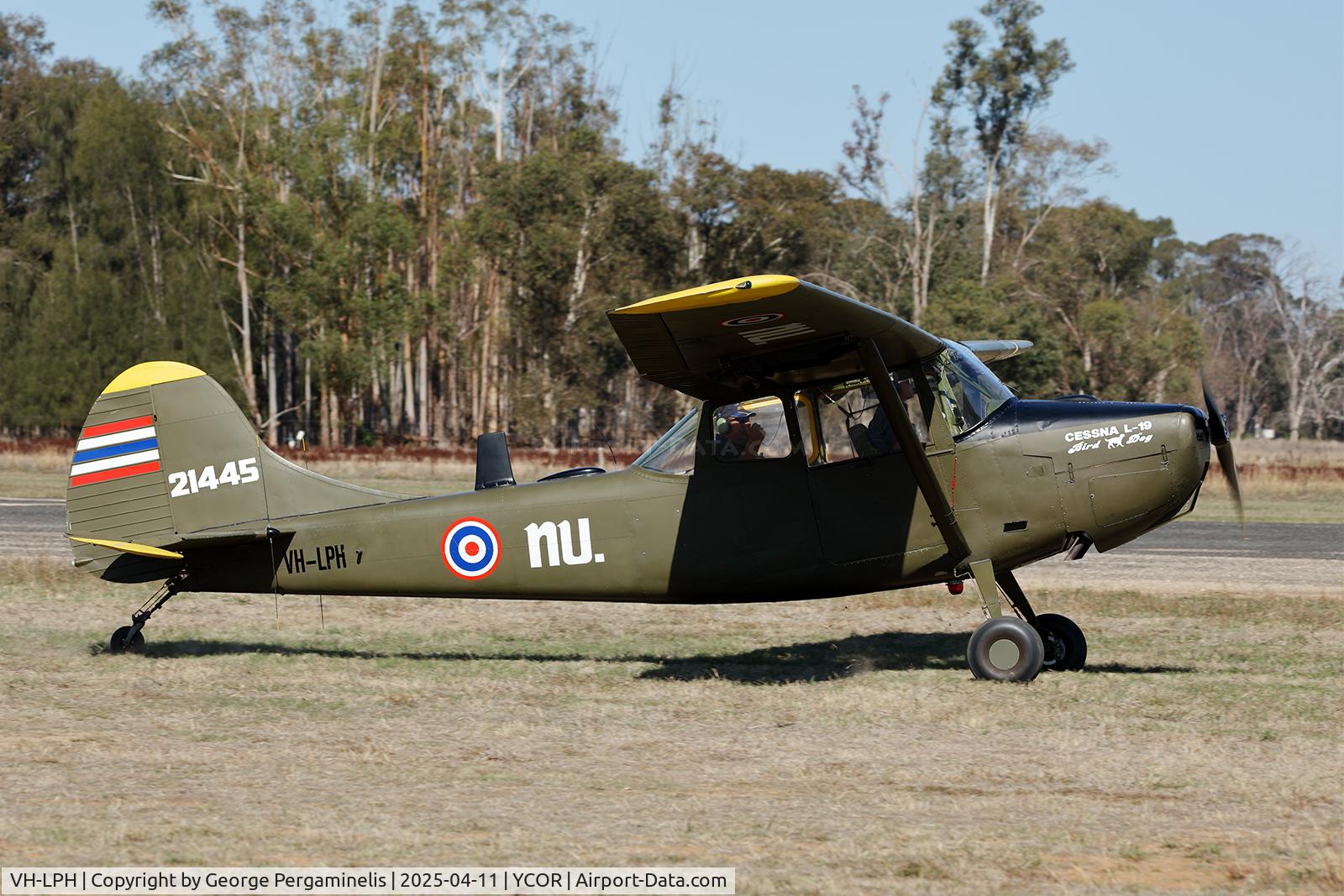 VH-LPH, 1952 Cessna O-1A Bird Dog C/N 21445, Antique Aeroplane Association of Australia National Fly-in 2025.