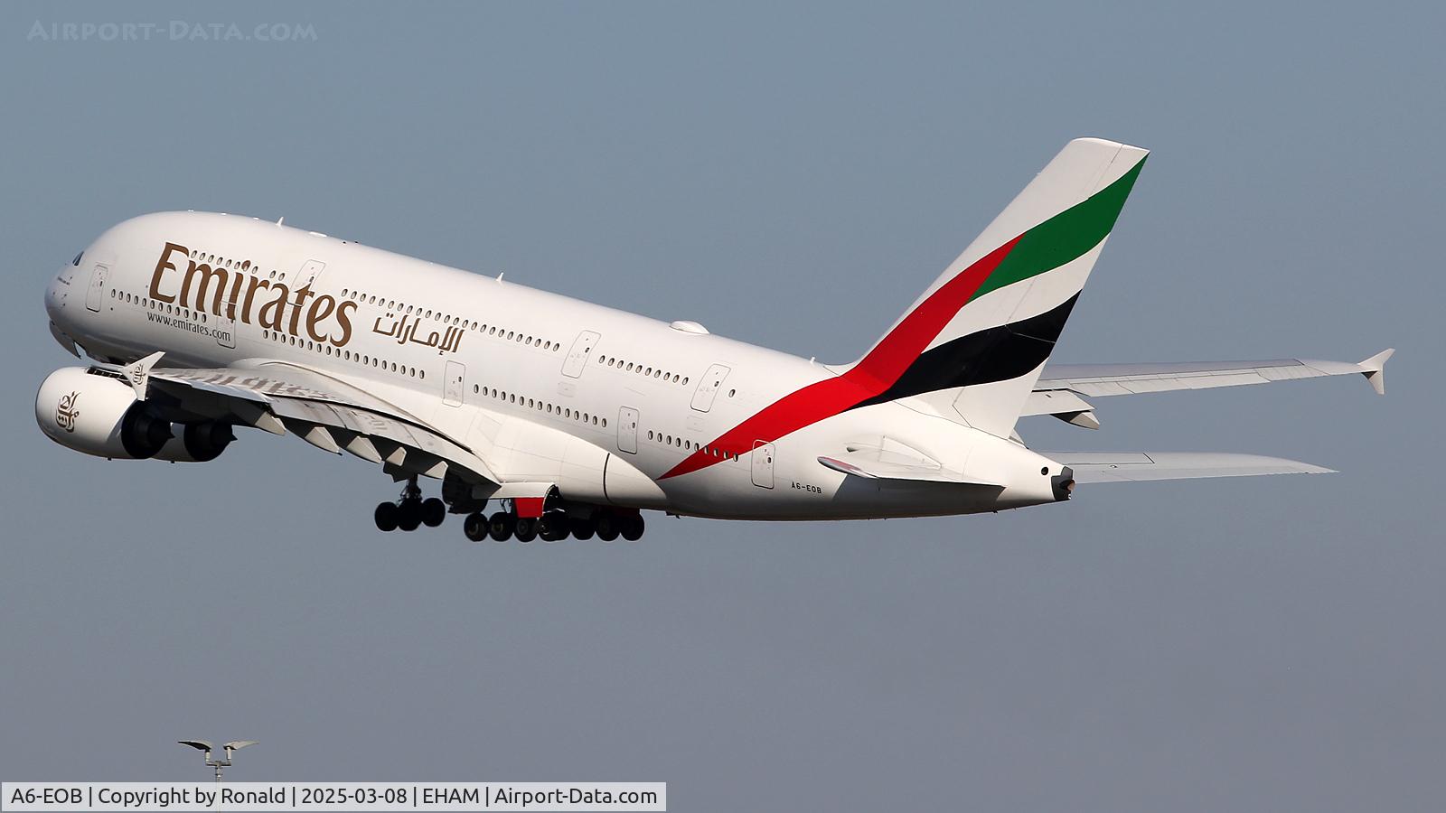 A6-EOB, 2014 Airbus A380-861 C/N 164, at eham