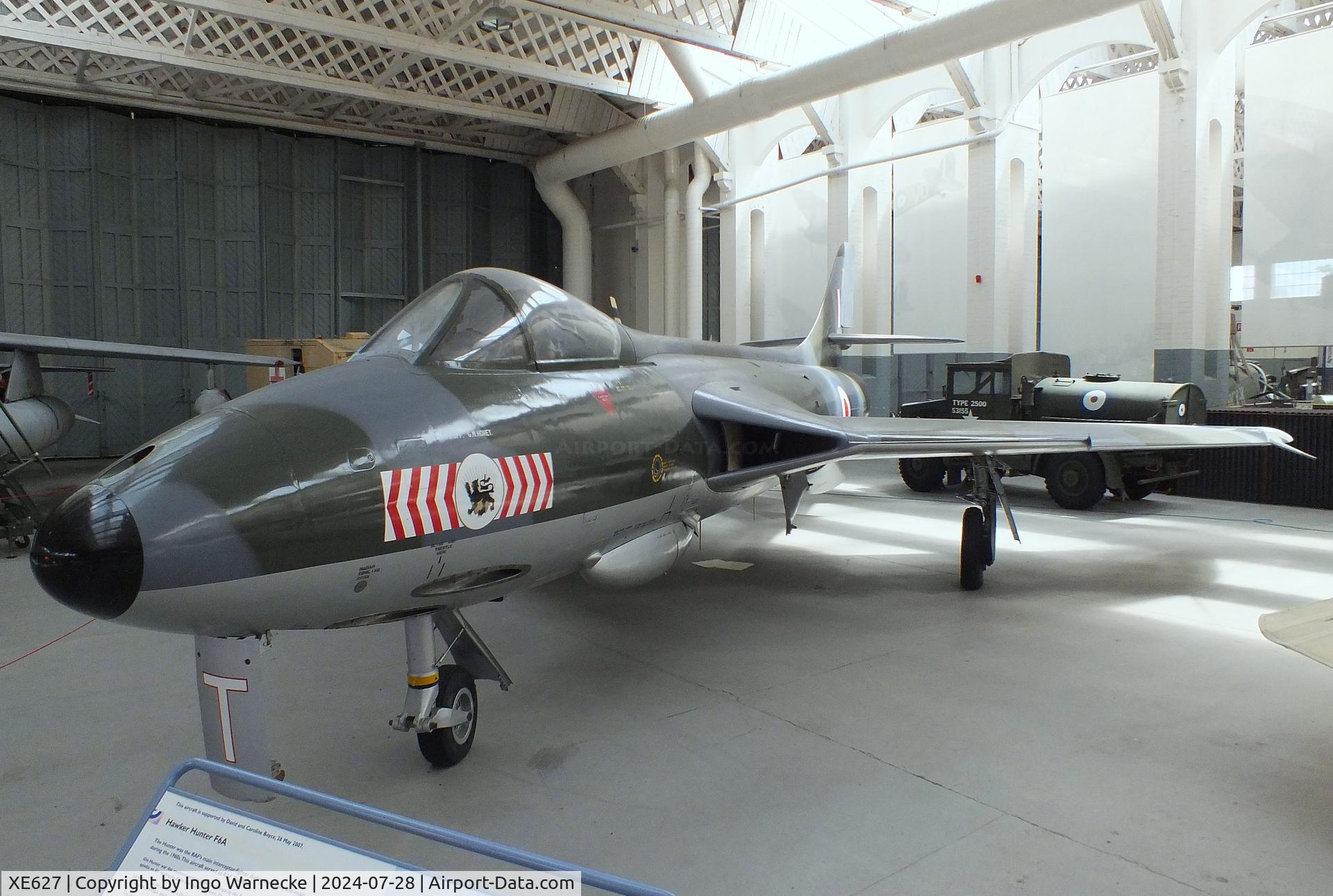 XE627, 1956 Hawker Hunter F.6A C/N 41H/679979, Hawker Hunter F6A at the IWM and other collections, Duxford