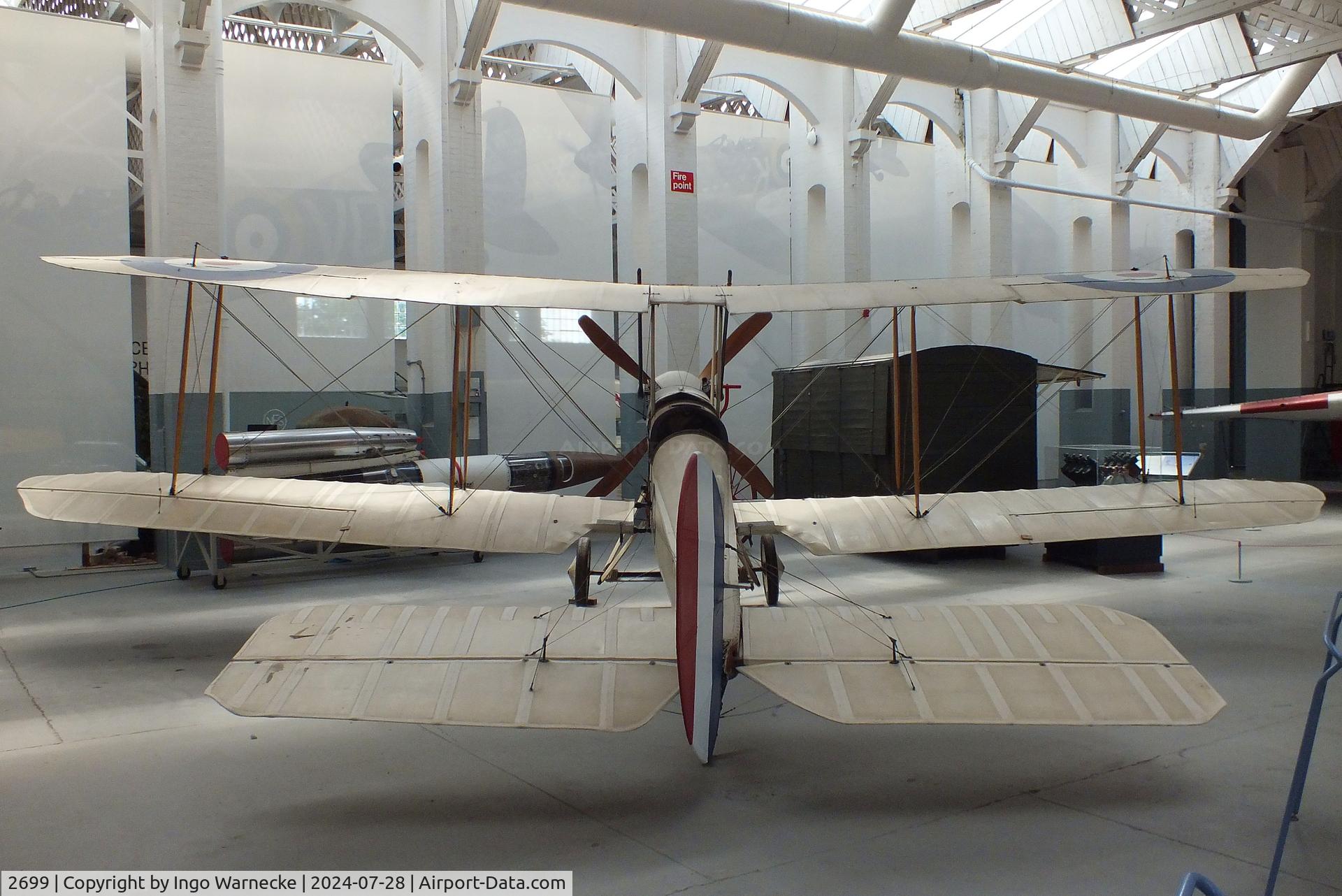 2699, Royal Aircraft Factory BE-2c C/N Not found 2699, Royal Aircraft Factory B.E.2C  at the IWM and other collections, Duxford