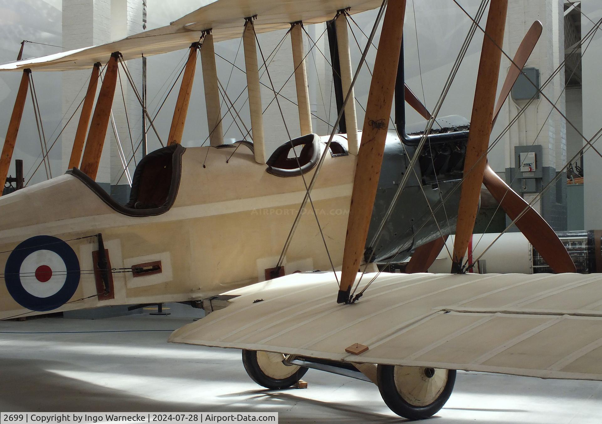 2699, Royal Aircraft Factory BE-2c C/N Not found 2699, Royal Aircraft Factory B.E.2C  at the IWM and other collections, Duxford