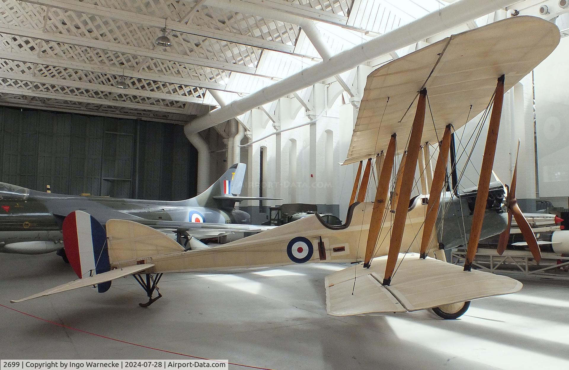 2699, Royal Aircraft Factory BE-2c C/N Not found 2699, Royal Aircraft Factory B.E.2C  at the IWM and other collections, Duxford