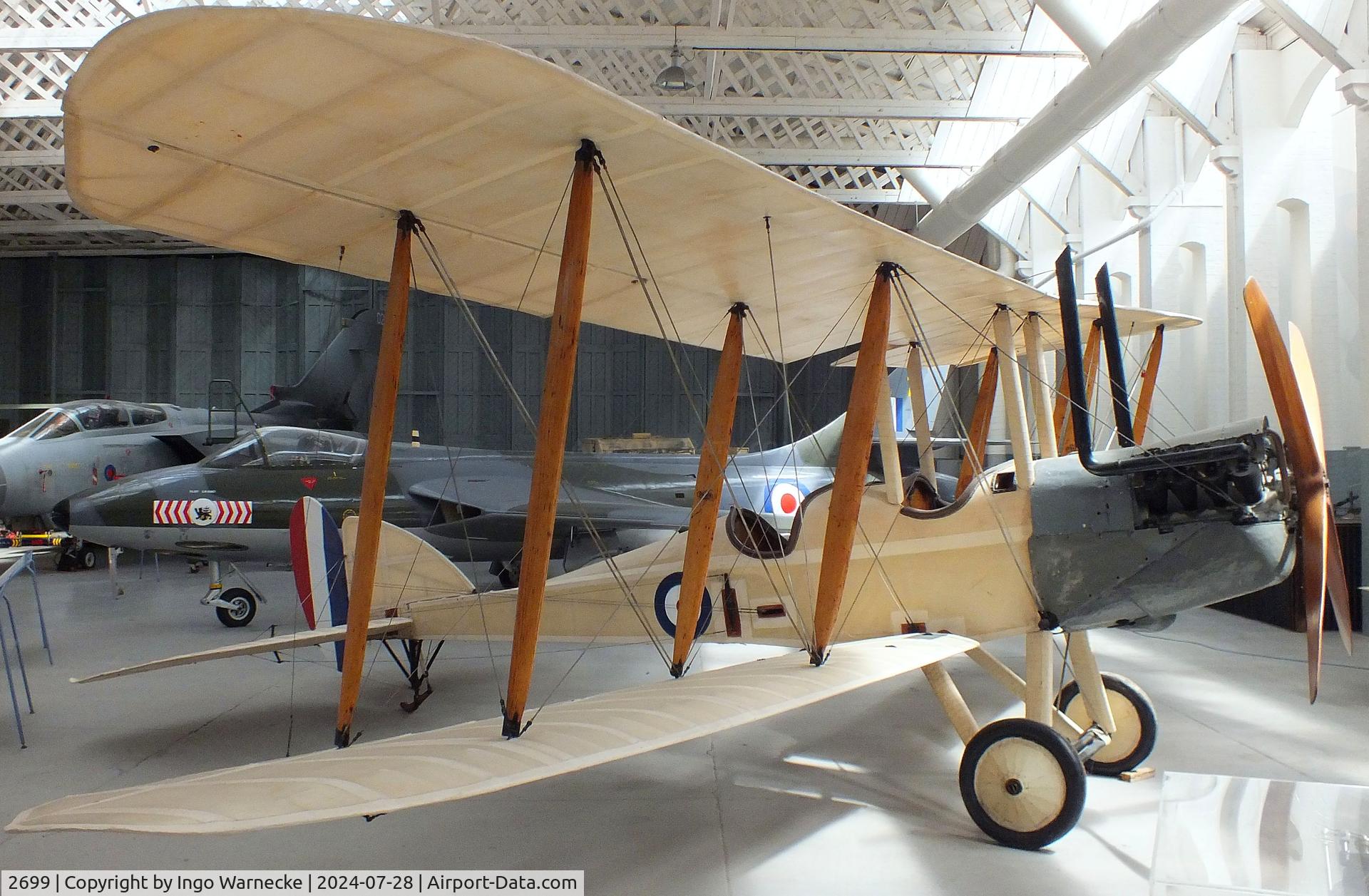 2699, Royal Aircraft Factory BE-2c C/N Not found 2699, Royal Aircraft Factory B.E.2C  at the IWM and other collections, Duxford