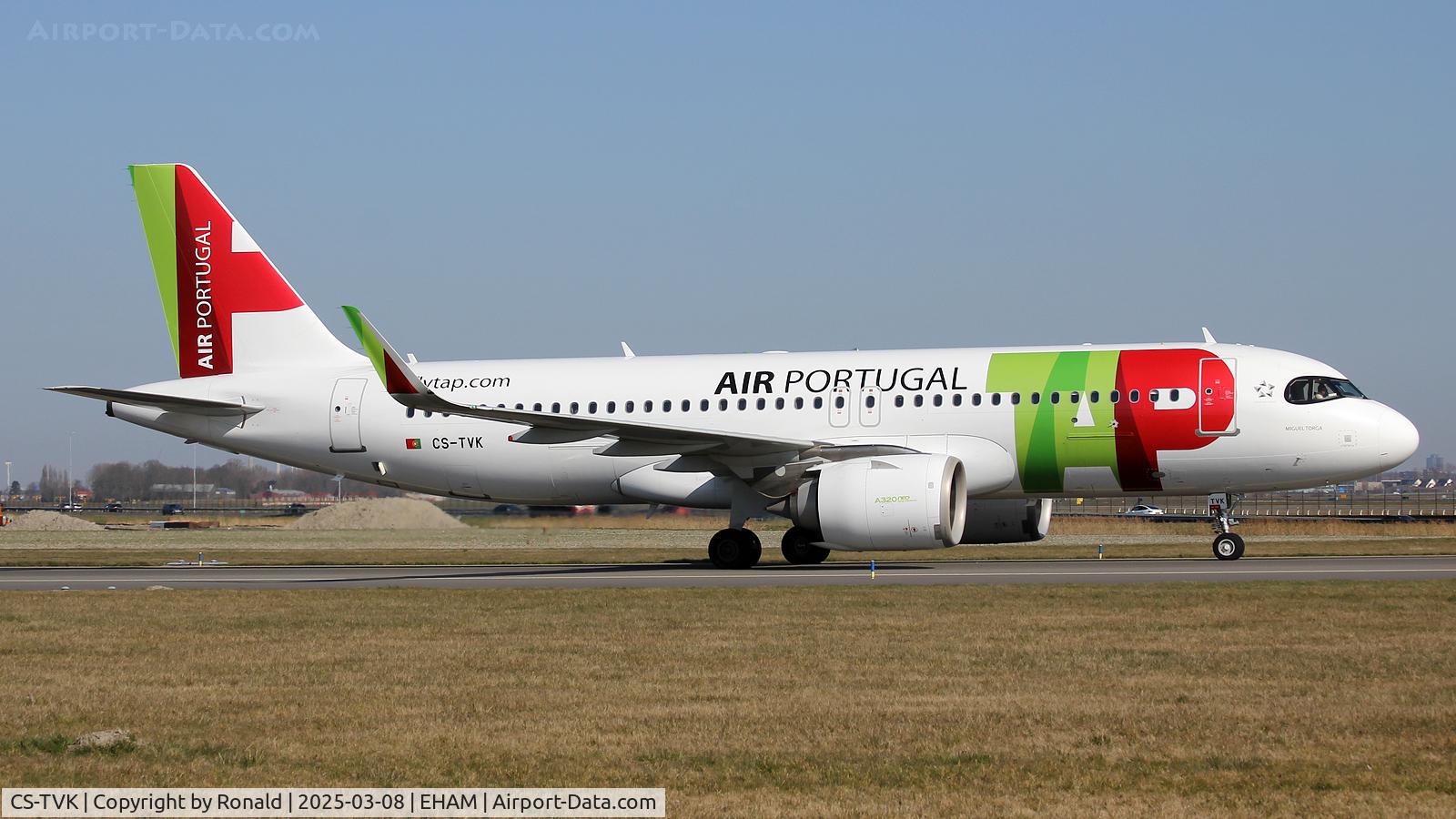 CS-TVK, 2021 Airbus A320-251N C/N 10506, at eham
