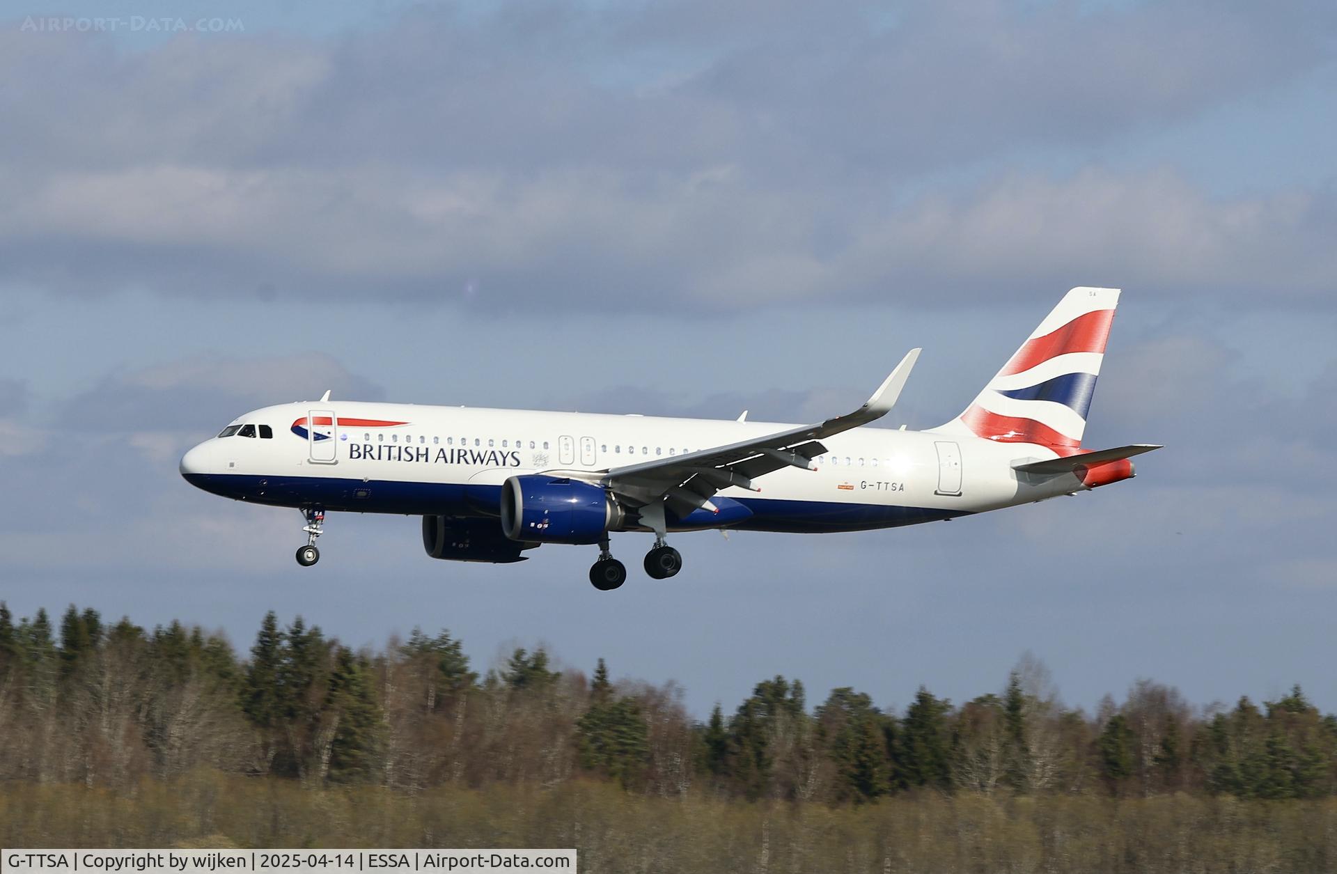 G-TTSA, 2024 Airbus A320-251N C/N 12227, Rwy 26