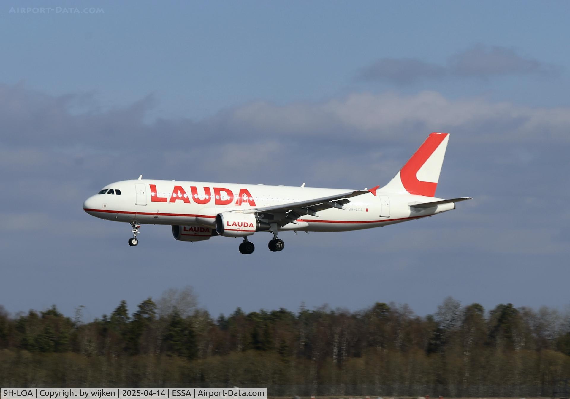 9H-LOA, 2007 Airbus A320-214 C/N 3147, Rwy 26