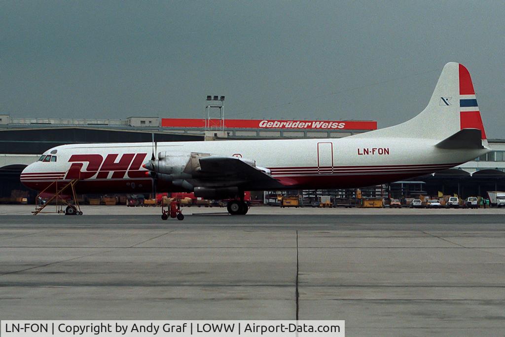 LN-FON, 1961 Lockheed L-188P(F) C/N 1128, DHL L-188