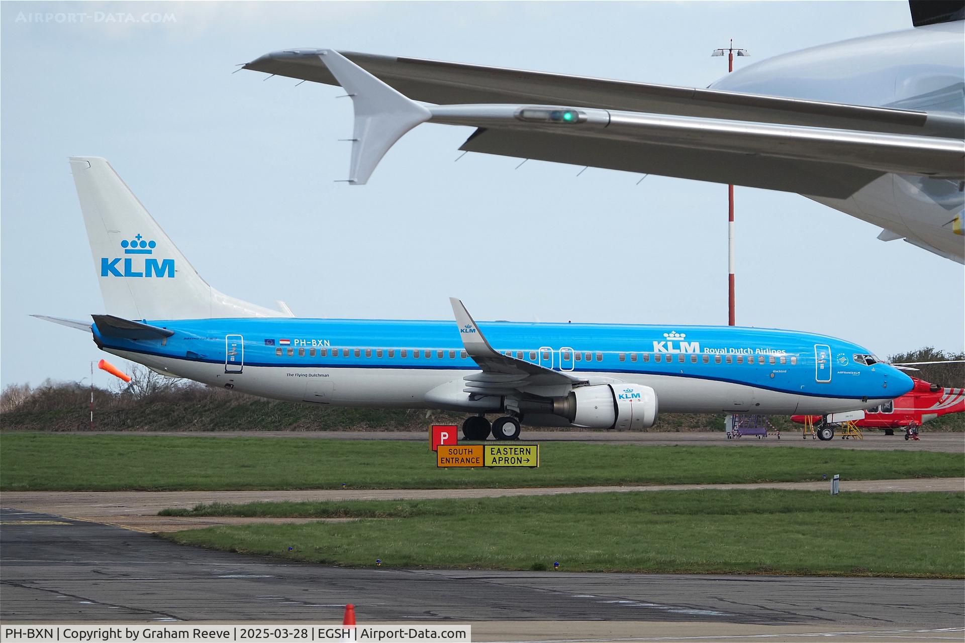 PH-BXN, 2000 Boeing 737-8K2 C/N 30356, Parked at Norwich.