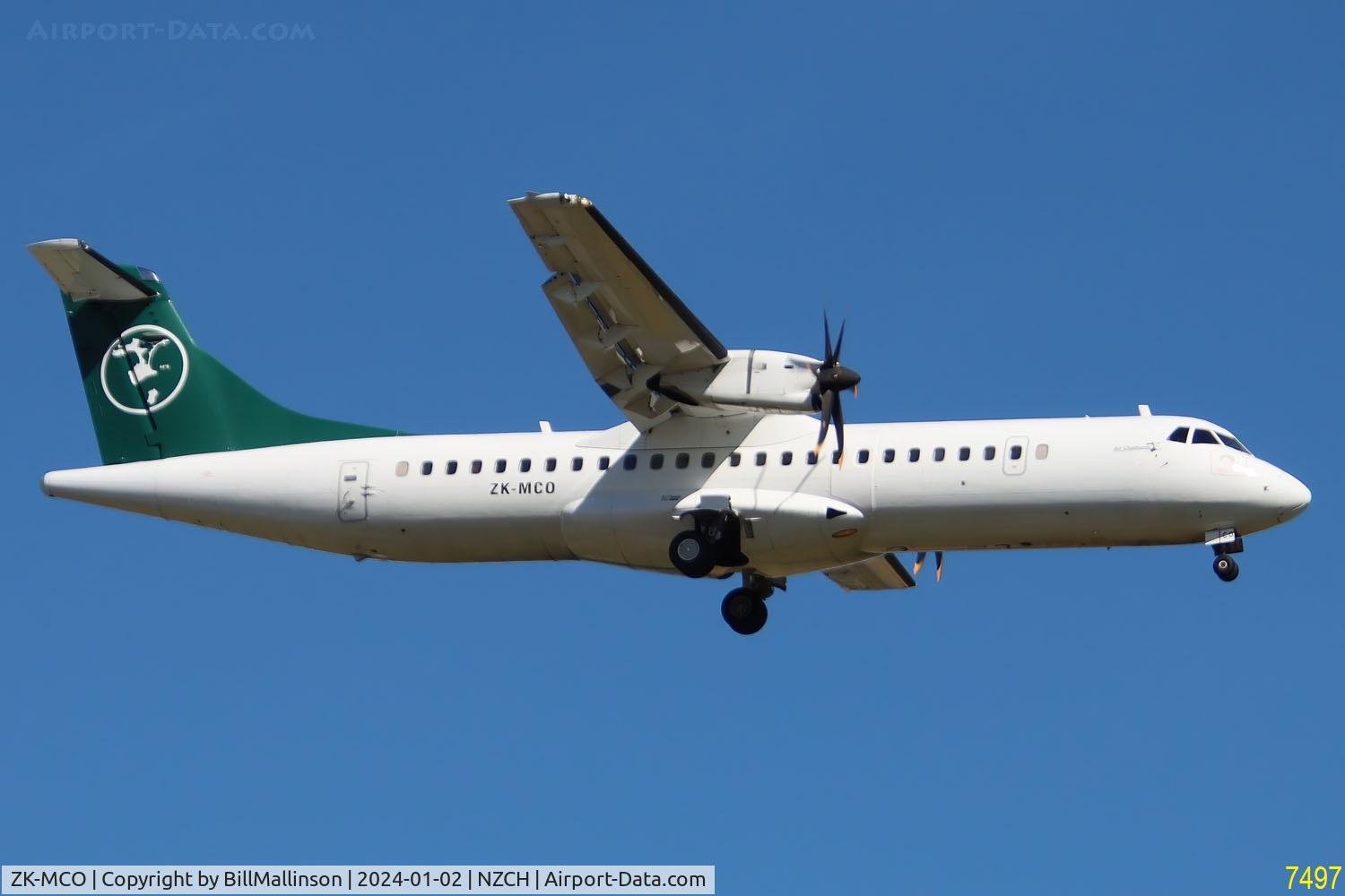 ZK-MCO, 1999 ATR 72-212A C/N 628, in from Chatham Islands