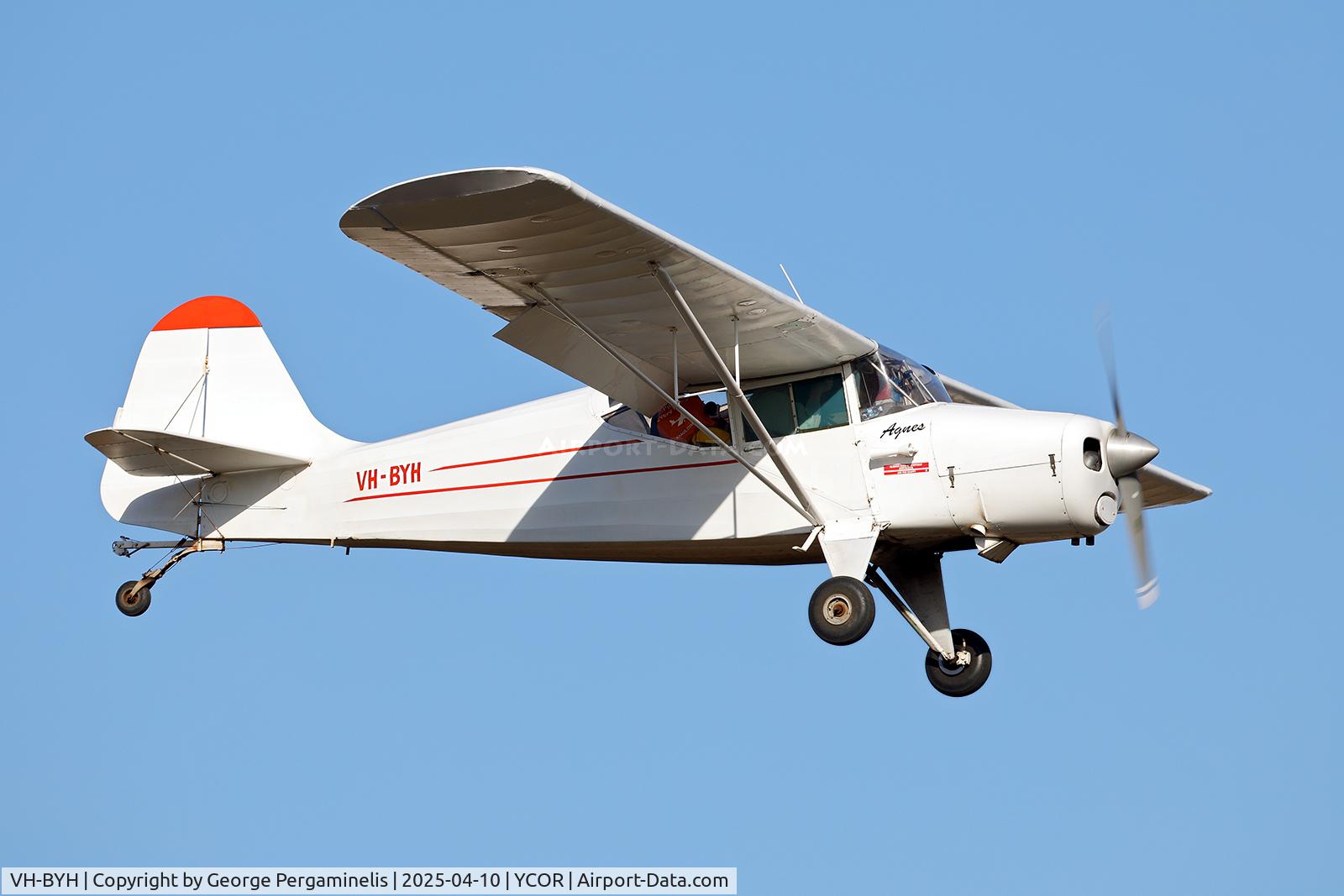 VH-BYH, 1952 Auster J-5G/A2 Autocar C/N 2958, Antique Aeroplane Association of Australia National Fly-in 2025.