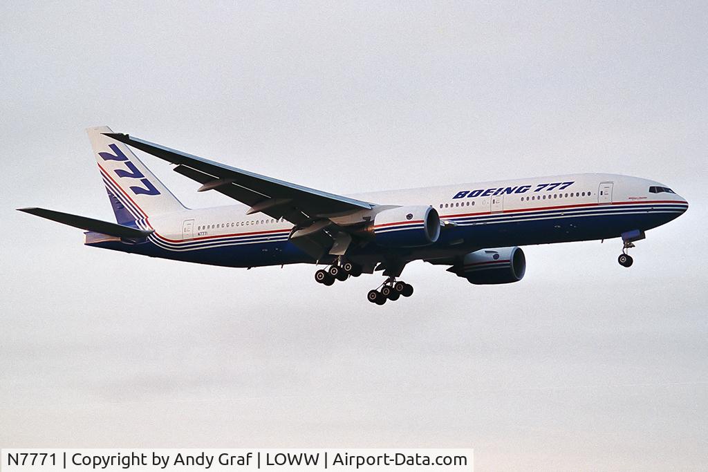 N7771, 1994 Boeing 777-267 C/N 27116, Boeing 777-200
